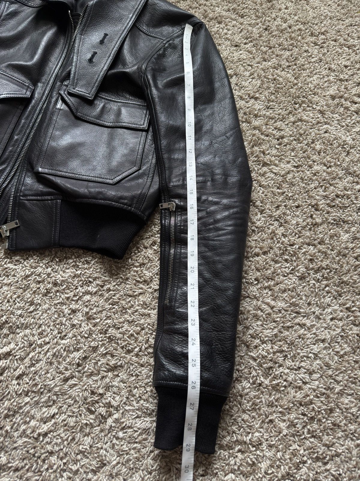 Rick Owens Black Leather Glitter Trench Jacket SS18 Dirt Size US M / EU 48-50 / 2 - 10 Thumbnail