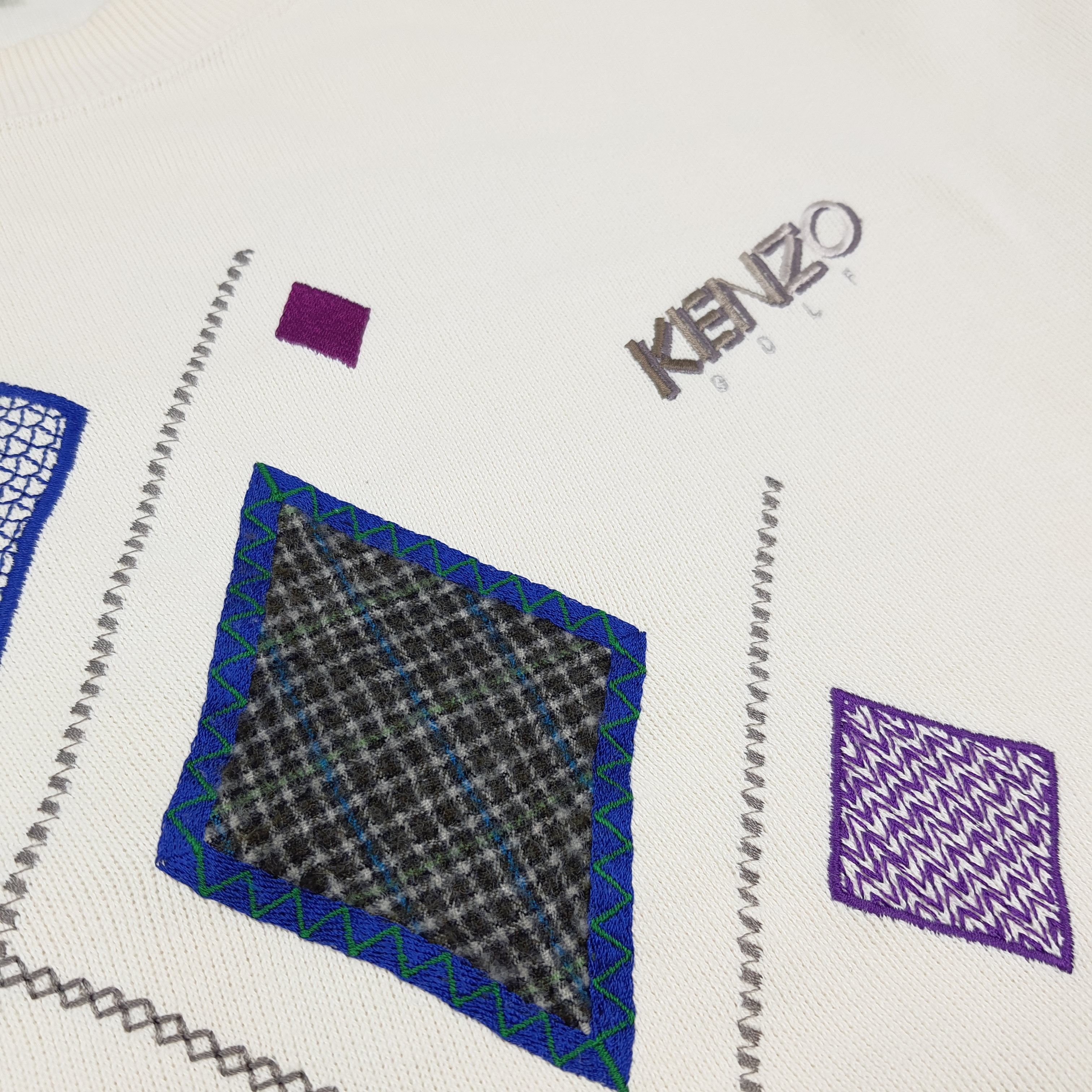 Kenzo Vintage 90s Kenzo Golf Embroidery Sweatshirt C293N3 Size US L / EU 52-54 / 3 - 2 Thumbnail