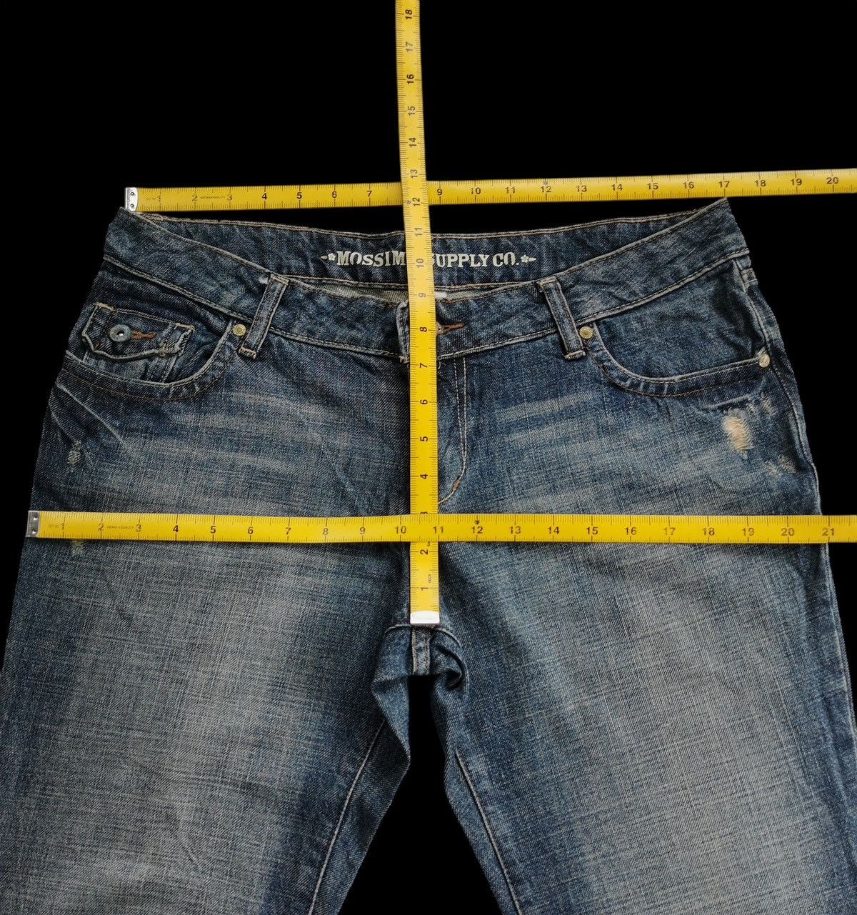 Massimo Osti Mossimo Supply Bootcuts Jeans Size 34" / US 12 / IT 48 - 10 Thumbnail