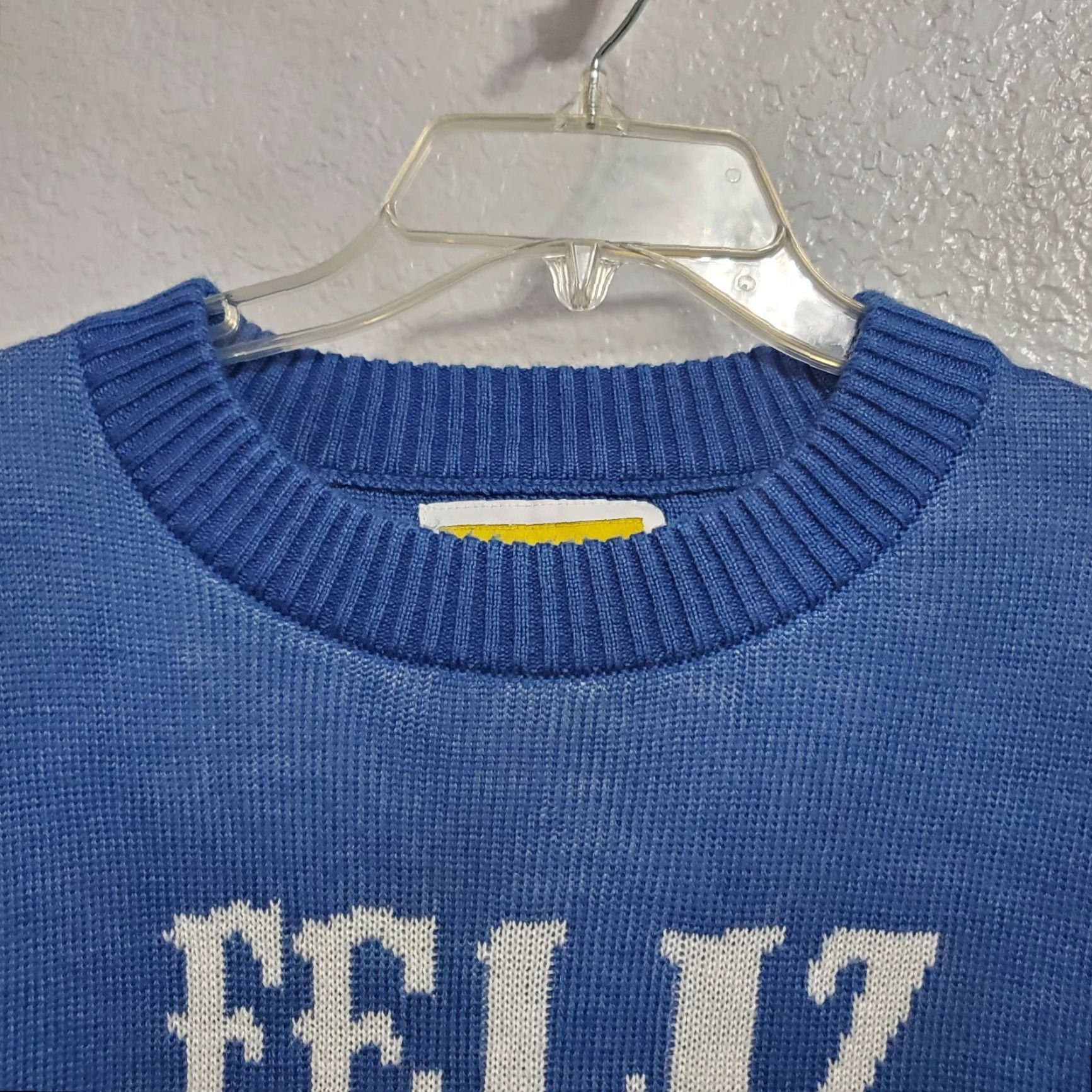 Vintage VINTAGE Tipsy Elves Sweater Men XL Blue Ugly Christmas Feliz Navidog Knit Pullover Size US XL / EU 56 / 4 - 5 Thumbnail