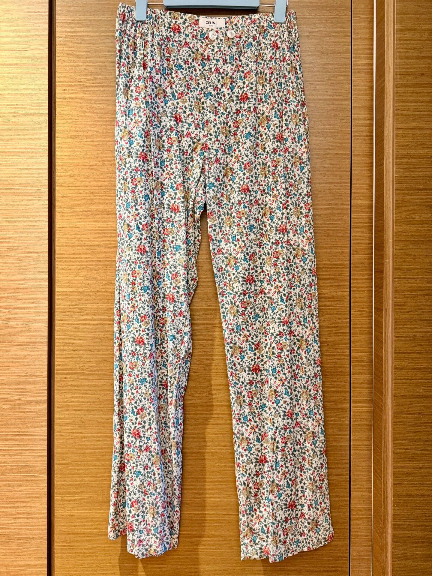 Celine CELINE 2021SS Runway Floral Oversized Pants Size US 29 - 1 Thumbnail