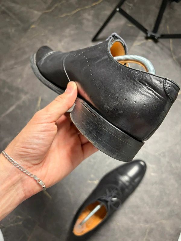 Paraboot Paraboot Black Leather Suit Boots Shoes Elegant Size US 9 / EU 42 - 11 Thumbnail