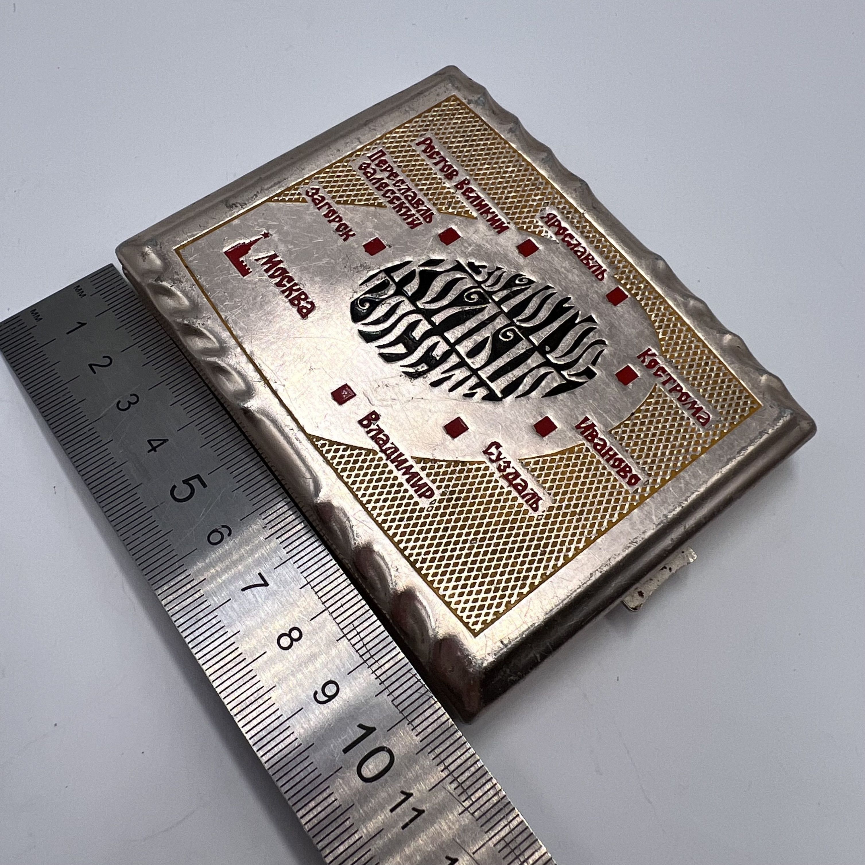 Vintage Vintage Rare USSR Soviet Box Cigarette Case Aluminum 44.52gr Size ONE SIZE - 7 Thumbnail