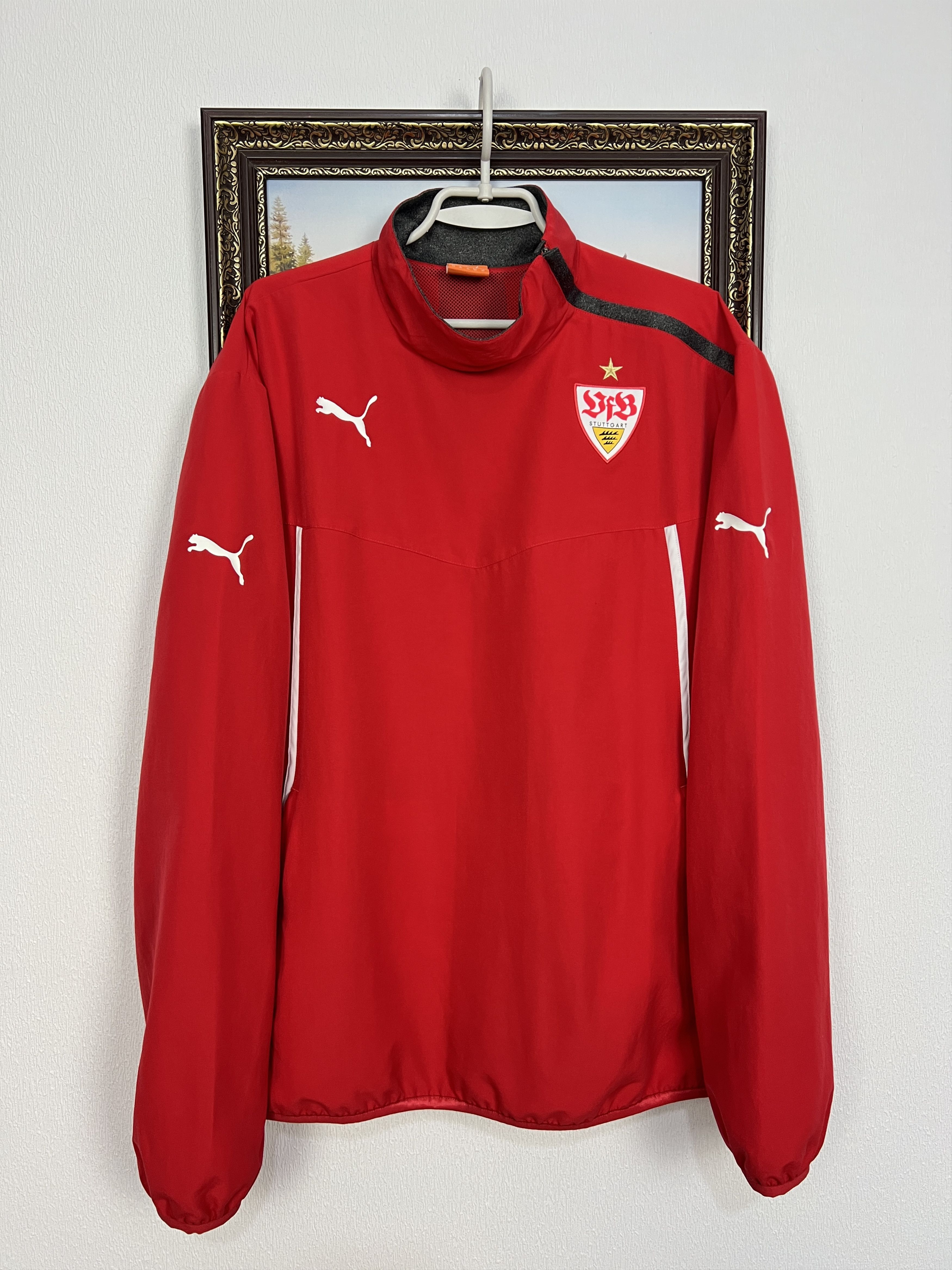 Puma Stuttgart Football Jacket Soccer Track Top Train Sweatshirt Size US XL / EU 56 / 4 - 1 Thumbnail