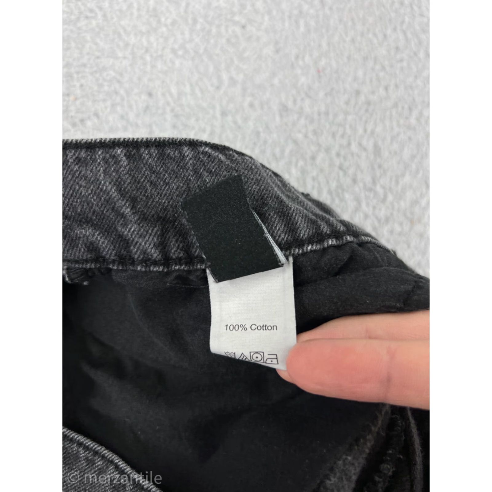 Vintage Dazy Jeans Womens Medium Black Denim 100% Cotton Straight High Rise Size 32" / US 10 / IT 46 - 5 Thumbnail