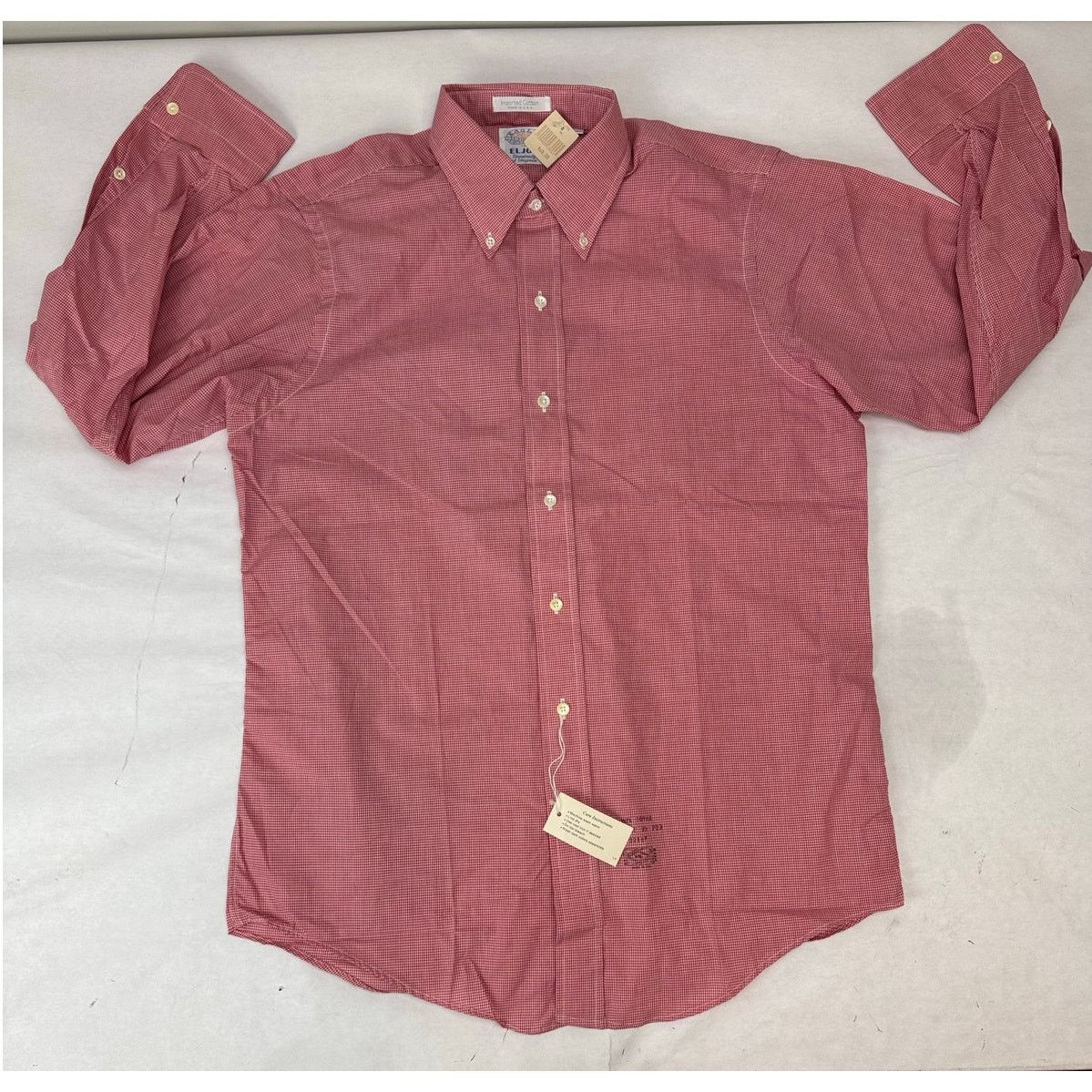 Other Vintage NWT Eljo's Button-Down Shirt Micro Check 15.5*32 Size US L / EU 52-54 / 3 - 1 Thumbnail