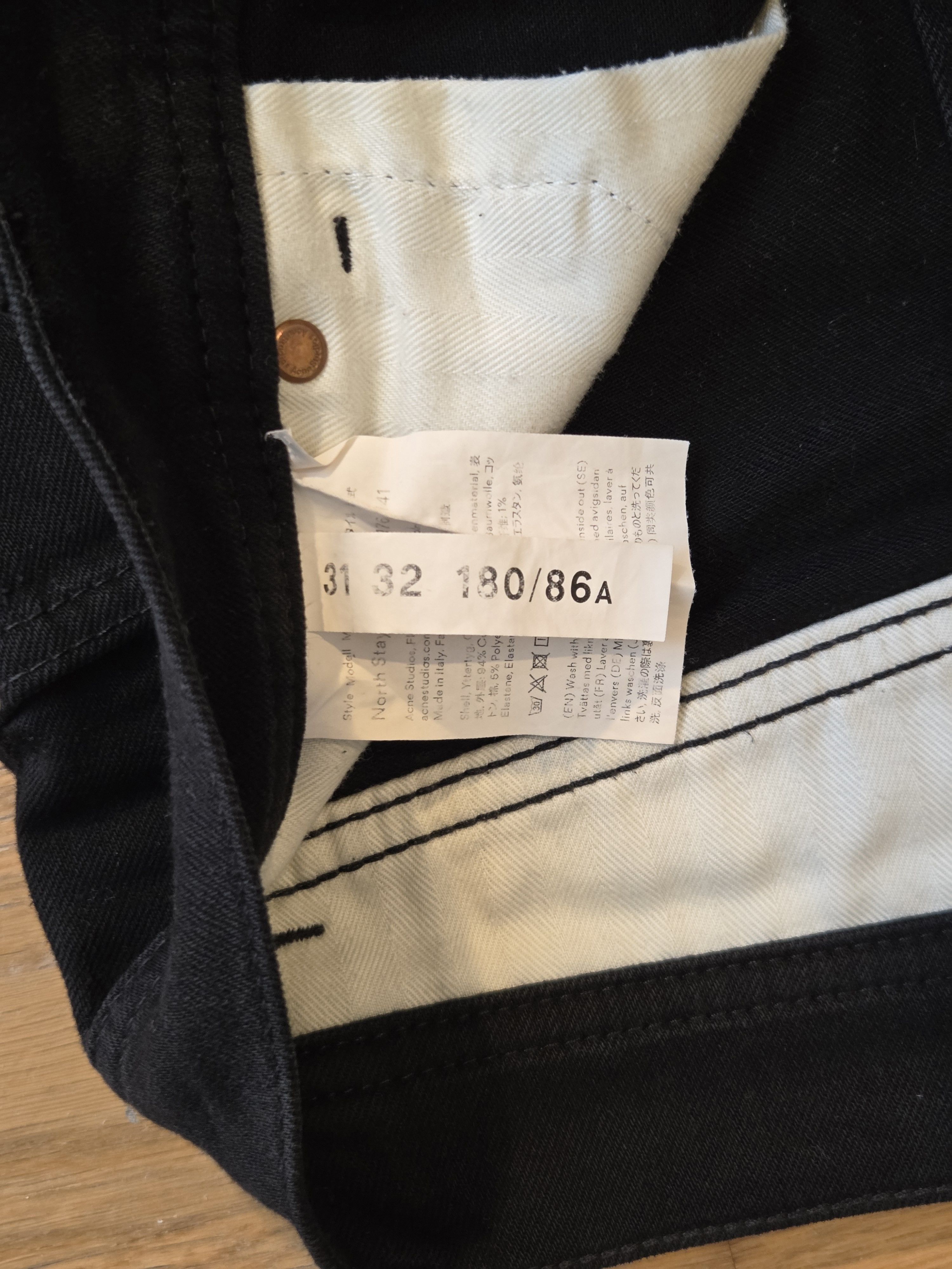 Acne Studios Acne Studios Bla Konst black skinny denim Size US 31 - 4 Thumbnail