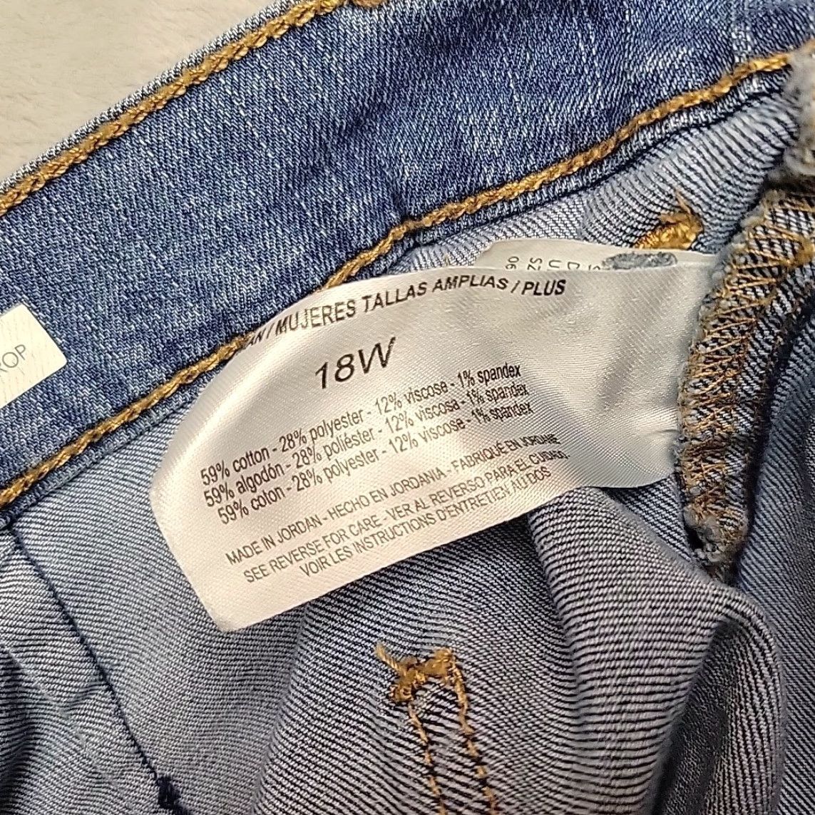 Vintage Code Bleu Wide Leg Jeans Women 18W Blue Denim High Rise Y2K 90s Pants Wide-Leg Jeans Women 18W Blue Denim High Rise Y2K 90s Size 40" / US 18 - 5 Thumbnail