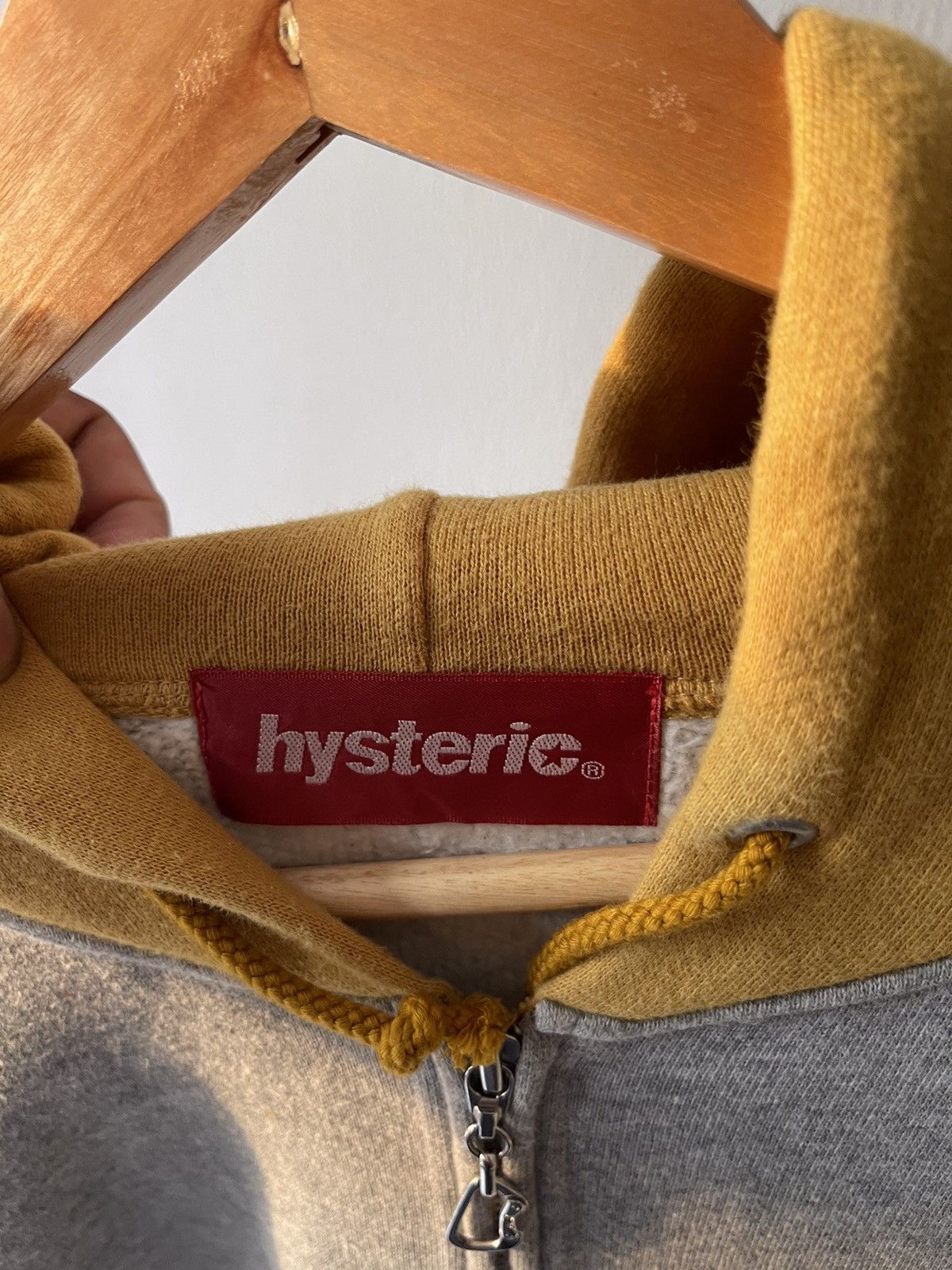 90s Hysteric Glamour Spellout Zip Hoodie