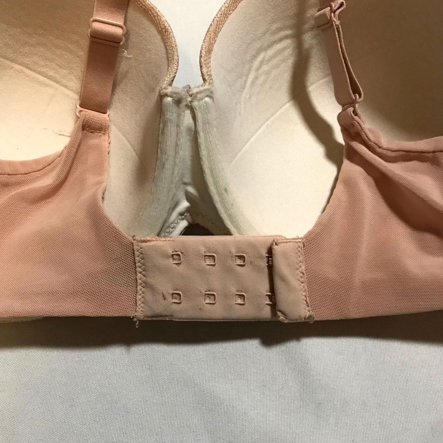 Vintage Soma Stunning Support Geo Lace Full Coverage Bra 34DD Peach Size ONE SIZE - 4 Thumbnail