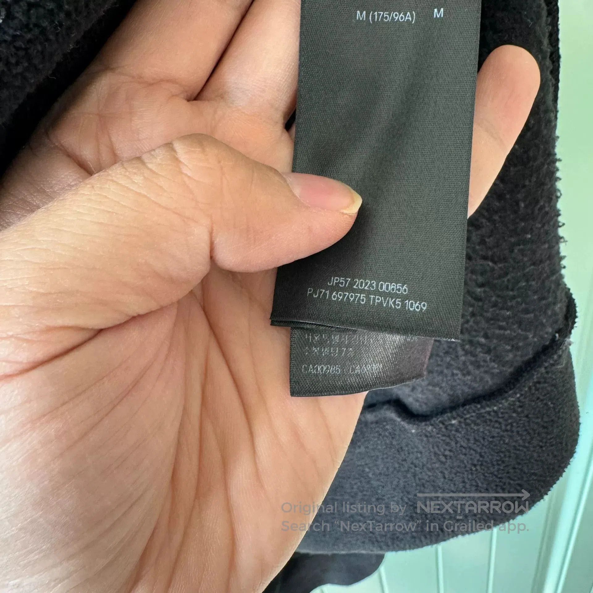 Balenciaga Balenciaga Black Letter Embroidered Fleece Sweatshirt. Size US M / EU 48-50 / 2 - 5 Thumbnail