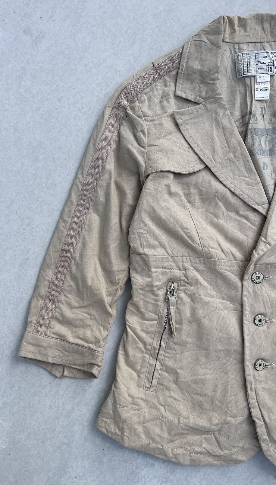Affliction × Diesel Diesel Women's "FLY DECK" Utility Jacket Size S / US 4 / IT 40 - 4 Thumbnail