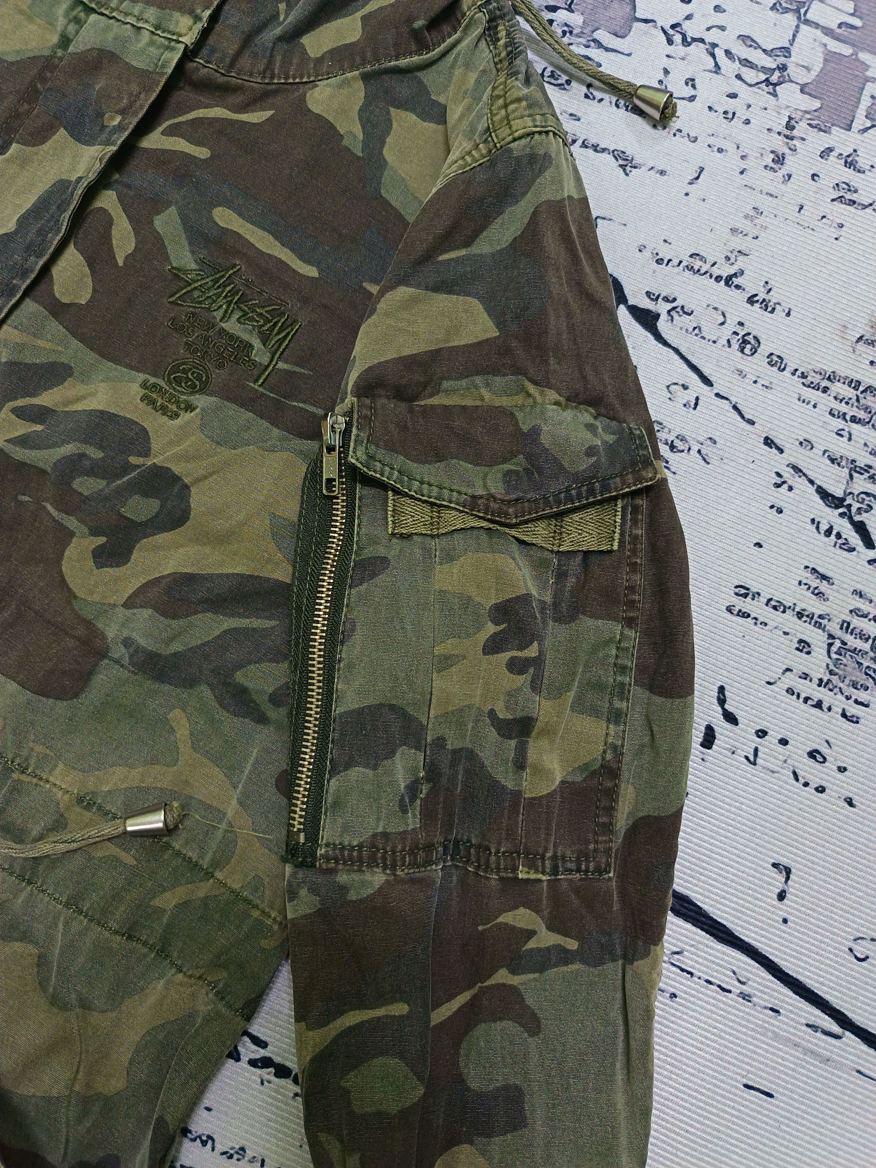 Stussy Vintage Stussy Camouflage Parkas Hoodie Jacket Size US S / EU 44-46 / 1 - 6 Thumbnail