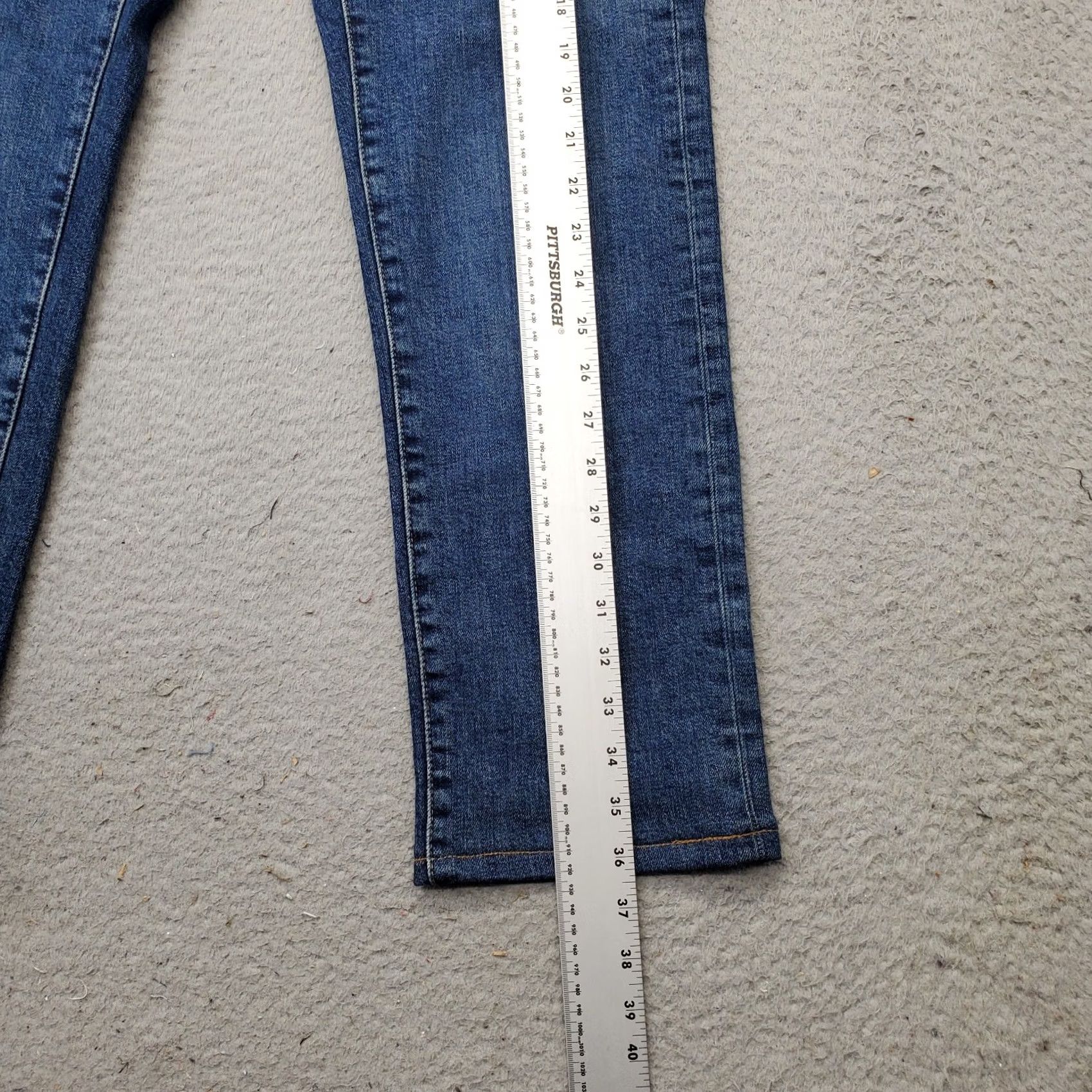 Lands' End Lands' End Jeans Mens 32 Blue Straight Leg Slim Fit 5-Pocket Denim Grounded Mens Size 32 Blue 90s Theme Size US 32 / EU 48 - 3 Thumbnail