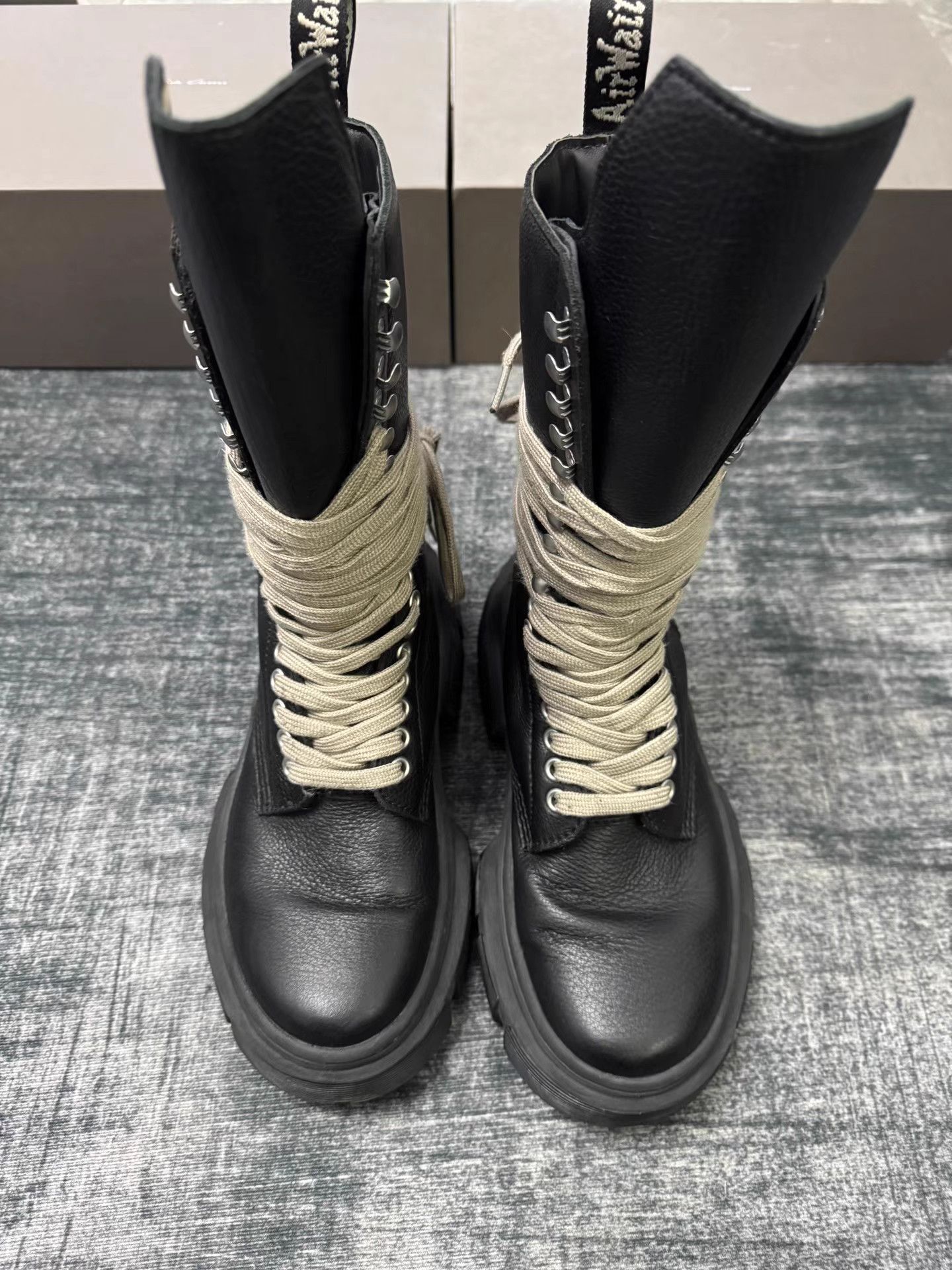 Rick Owens Rick Owens × Dr. Martens High Top Boots Size US 8 / IT 38 - 3 Thumbnail