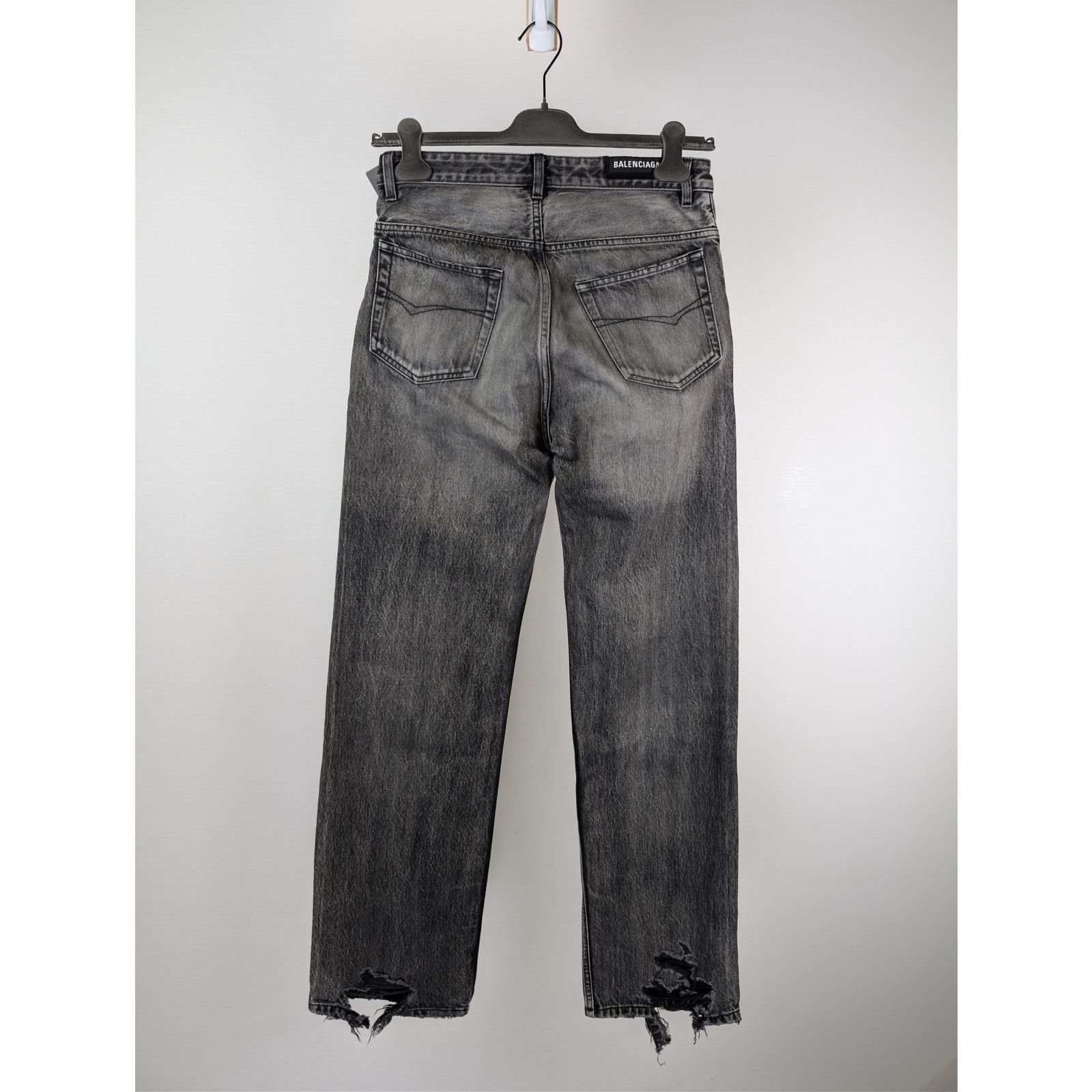 Balenciaga o1rshd1 Organic Japanese Medium Fit Pants in Eco Black Size US 30 / EU 46 - 10 Thumbnail