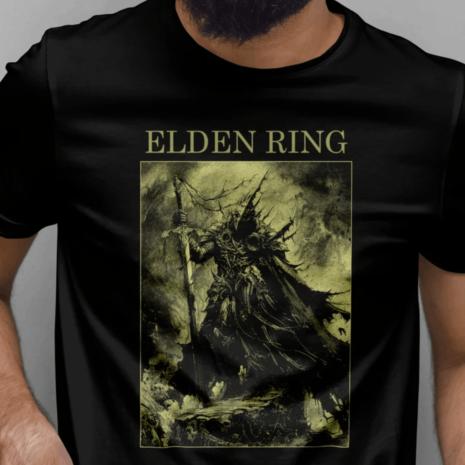 Vintage Elden Ring - T-Shirt, gothic, goth, dark souls, bloodborne Size US L / EU 52-54 / 3 - 3 Thumbnail