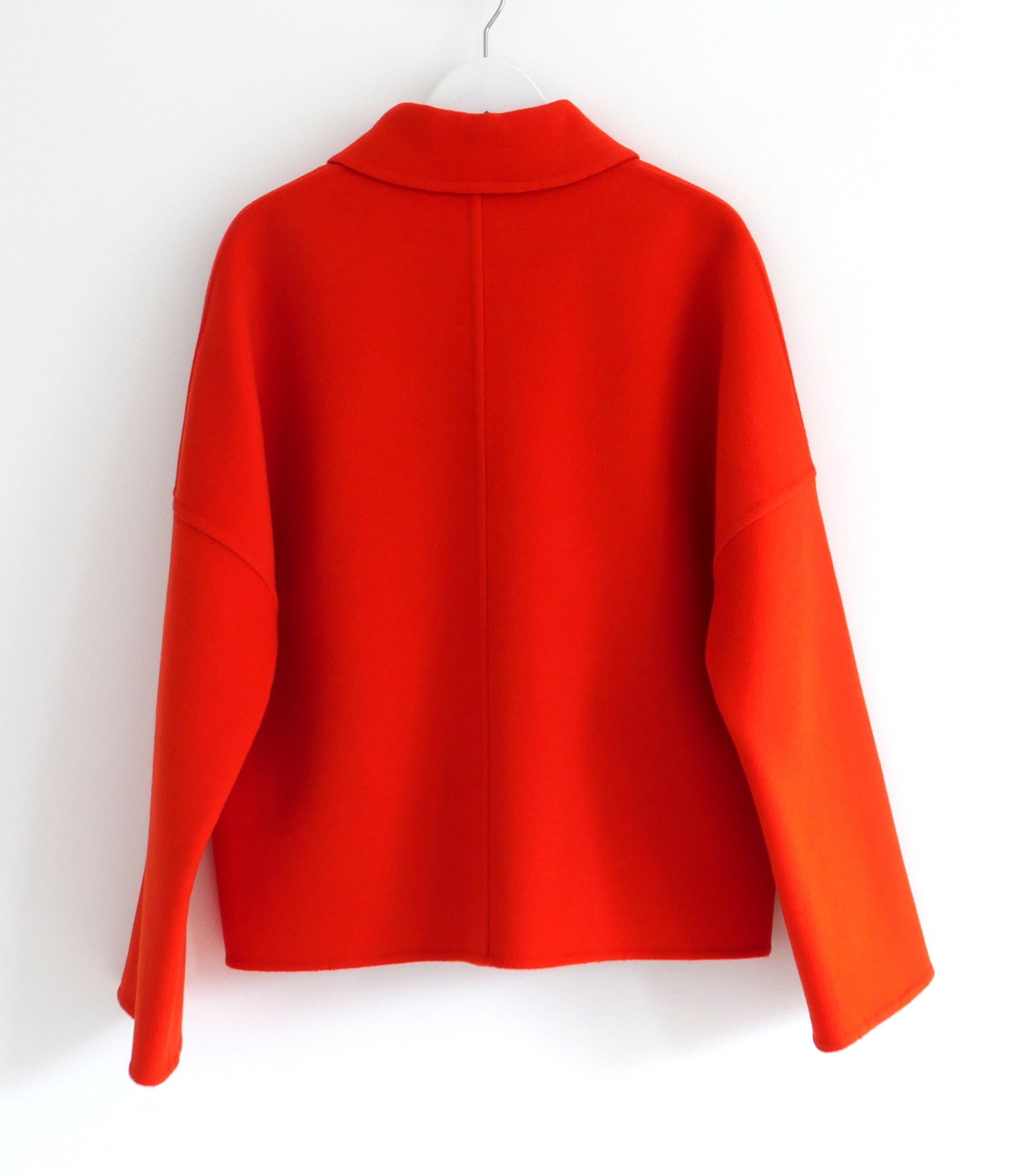 Hermes Hermes Rouge Cornaline Double Faced Cashmere Jacket Size XS / US 0-2 / IT 36-38 - 6 Thumbnail