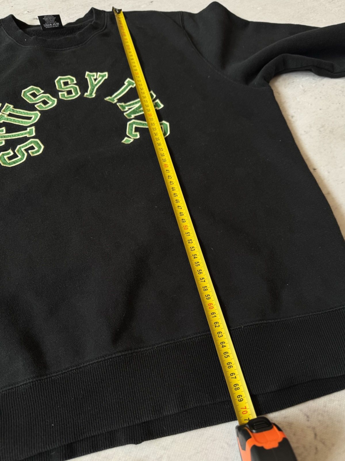 Stussy × Vintage STUSSY CENTER HAFT LOGO OVERSIZE BAGGY FIT SWEATSHIRT Size US M / EU 48-50 / 2 - 10 Thumbnail