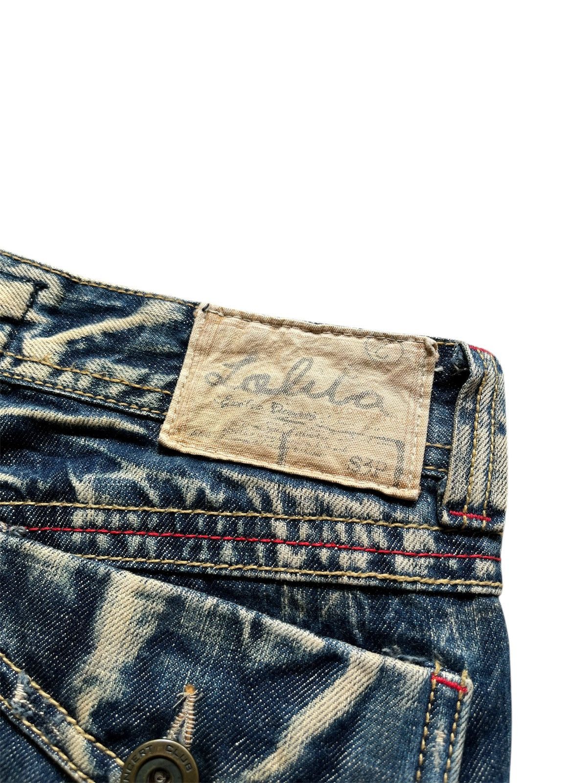 Japanese Brand Lolita Low Rise Distressed Flare Denim Lgb Style Size US 27 - 10 Thumbnail