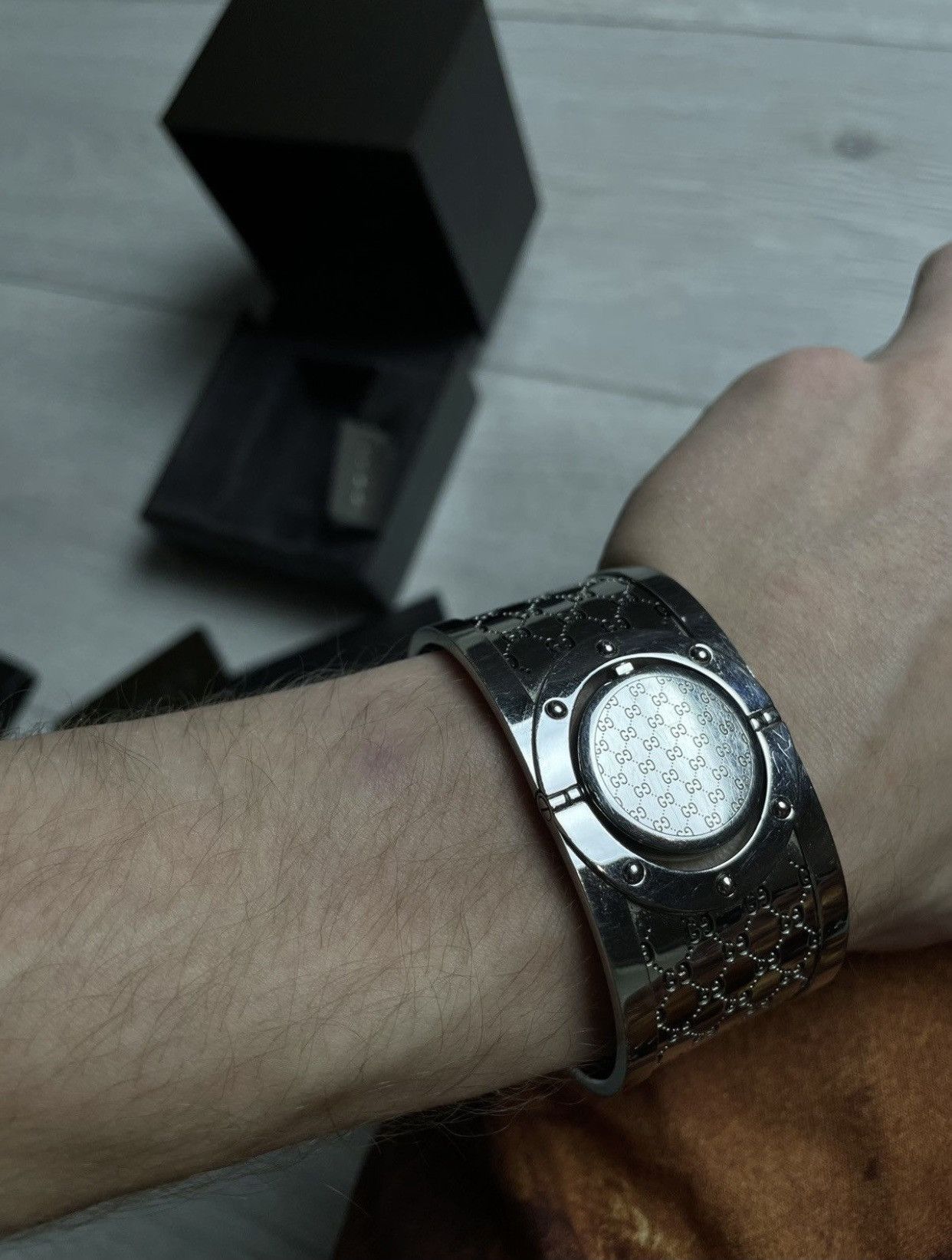 Gucci × Vintage Gucci Monogram Silver Watch Size ONE SIZE - 9 Thumbnail