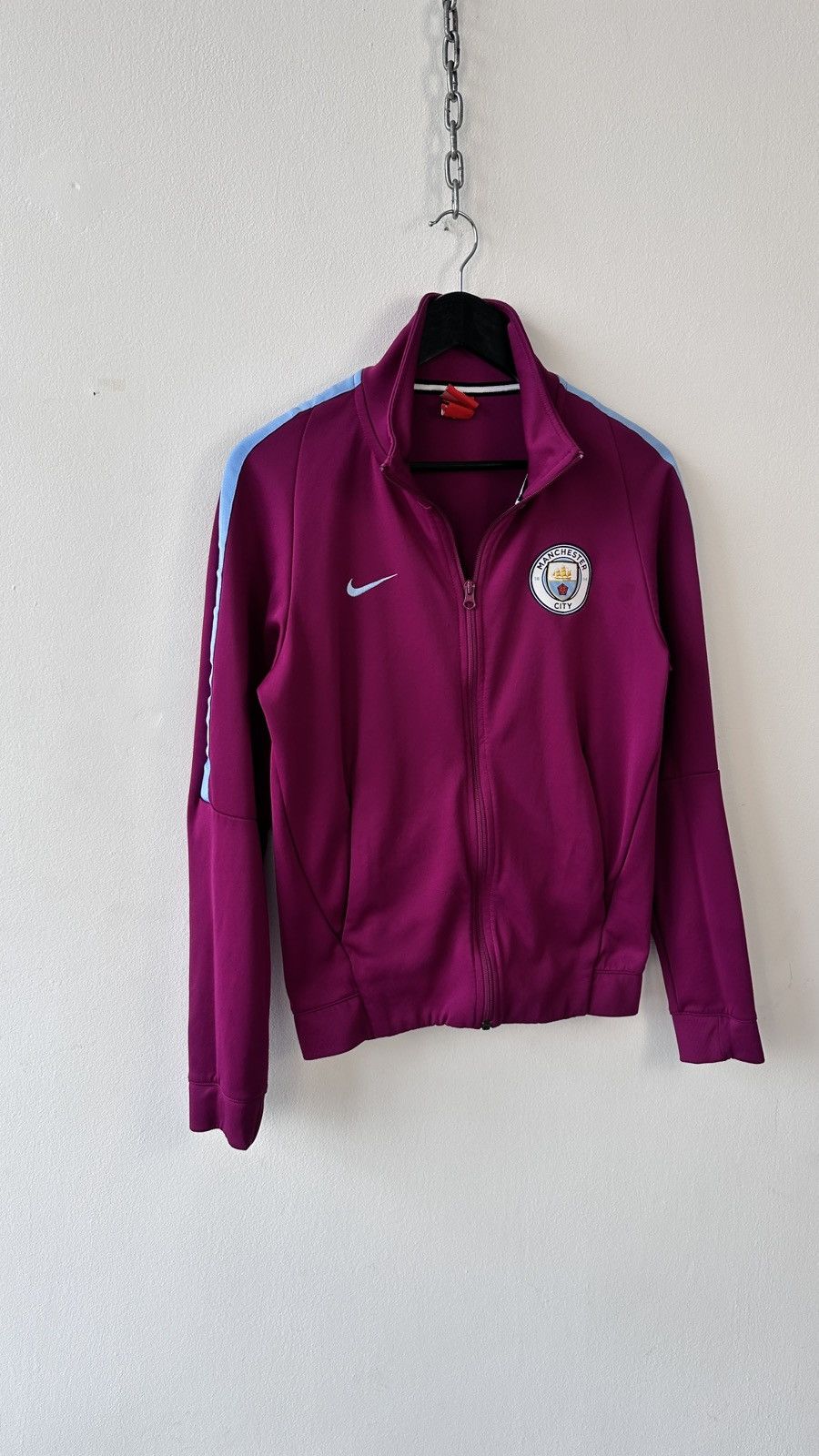 Nike Manchester City Football Tracktop Nike N98 Tribute Jacket Size US S / EU 44-46 / 1 - 2 Thumbnail