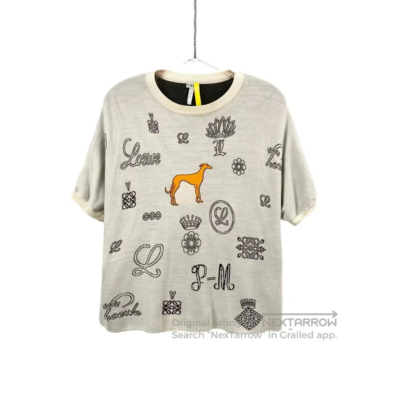 Loewe Casual Cartoon Print Short Sleeve.