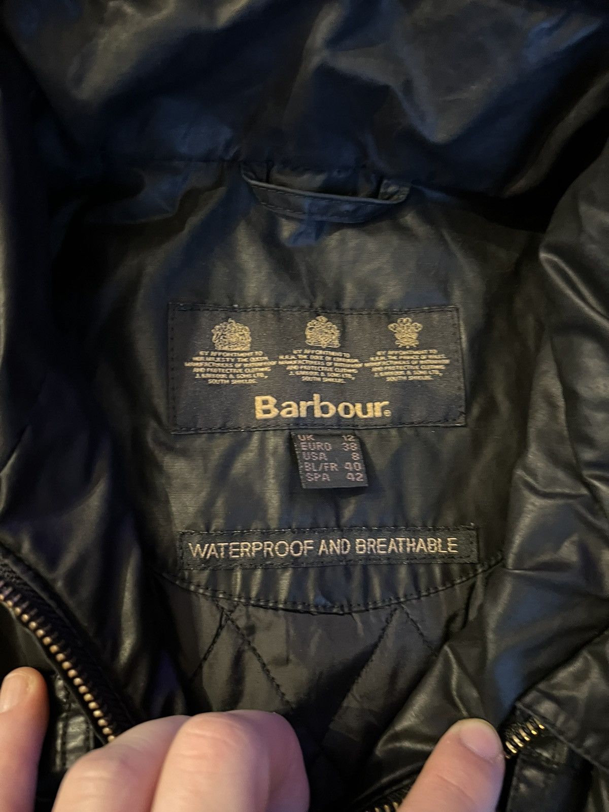 Barbour × Designer × Vintage Barbour black jacket, M , international Size M / US 6-8 / IT 42-44 - 5 Thumbnail