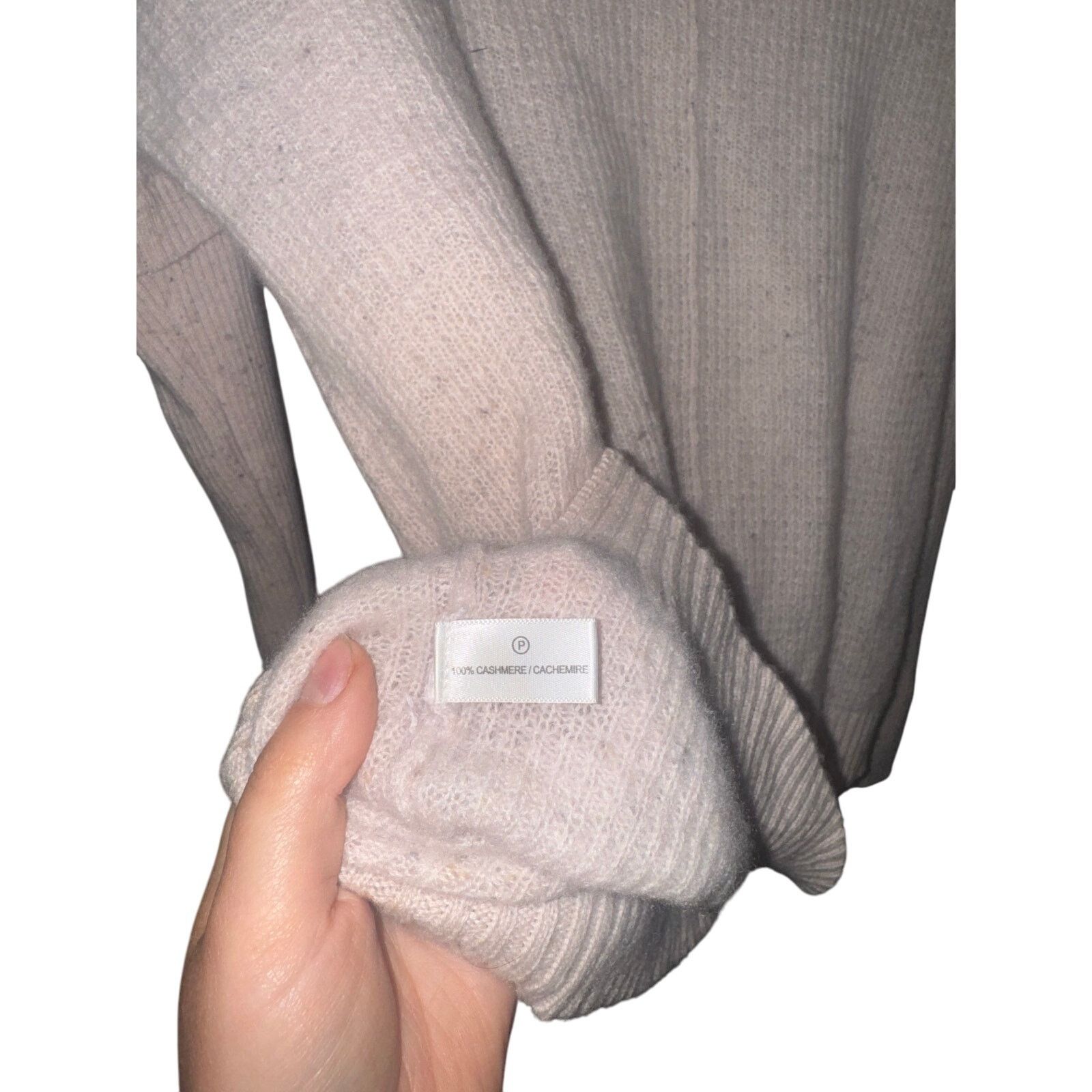 Anthropologie LT Anthropologie Cashmere Mock Neck Sweater - Large Size L / US 10 / IT 46 - 5 Thumbnail