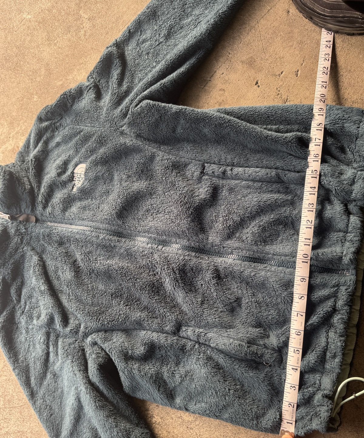 The North Face The North Face Fuzzy Osito Teal Blue Zip Up Fleece Jacket Size L / US 10 / IT 46 - 8 Thumbnail