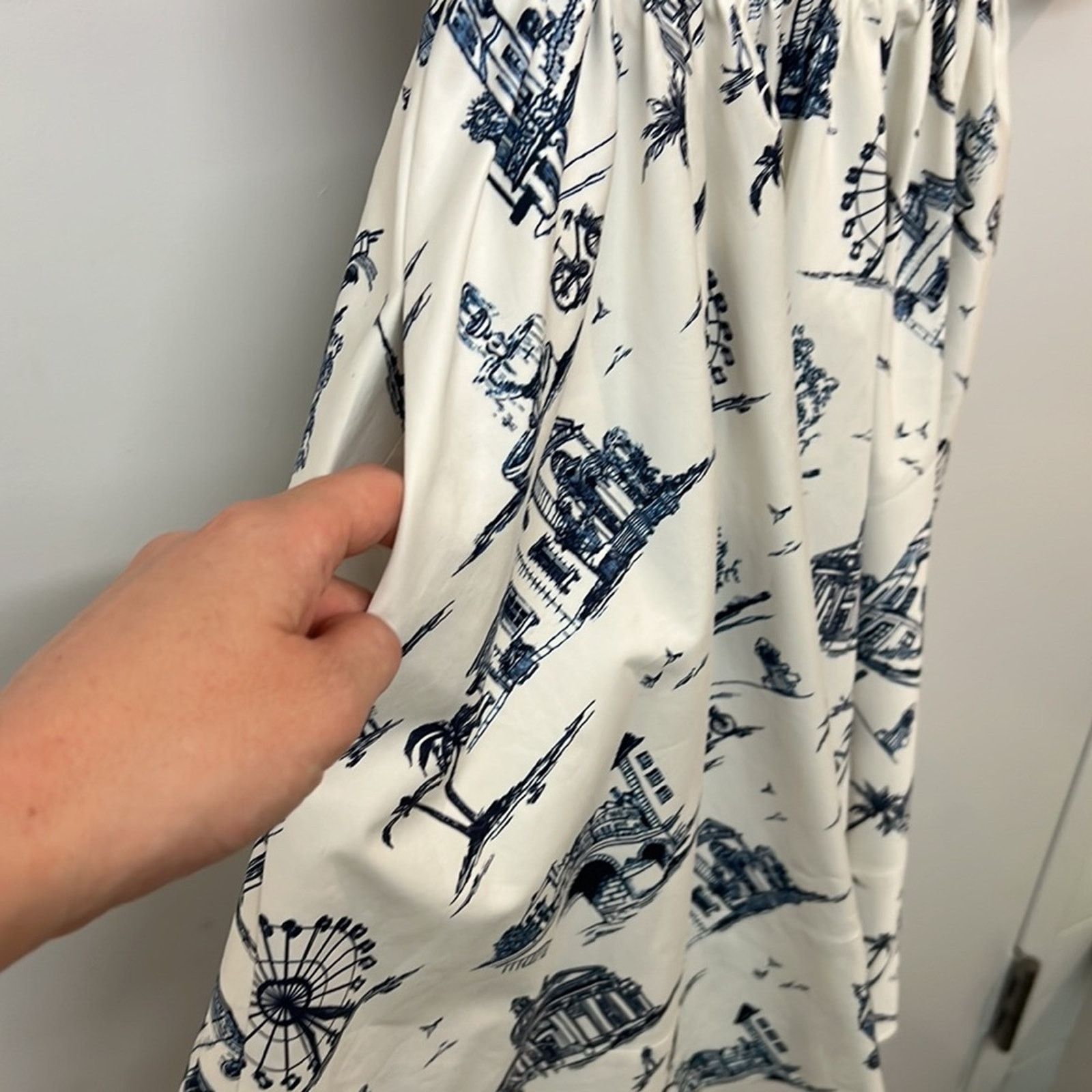 Maje Maje Rapomi white shirt dress paris short sleeve 3 medium Size M / US 6-8 / IT 42-44 - 10 Thumbnail