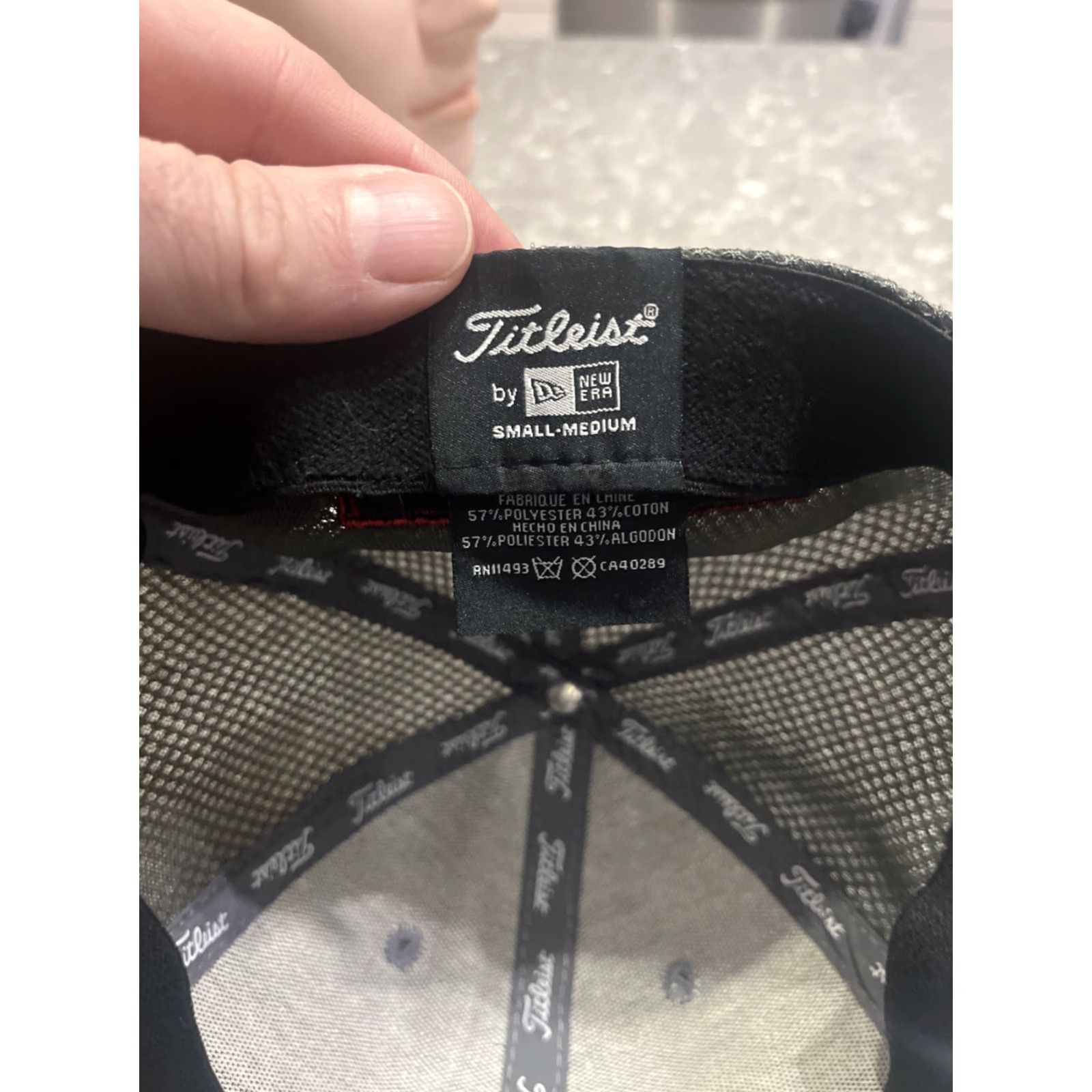 Titleist Titleist Pro V1 FJ Gray Golf Hat S/M Embroidered Logo Foot Joy A-Flex Men Size ONE SIZE - 7 Thumbnail