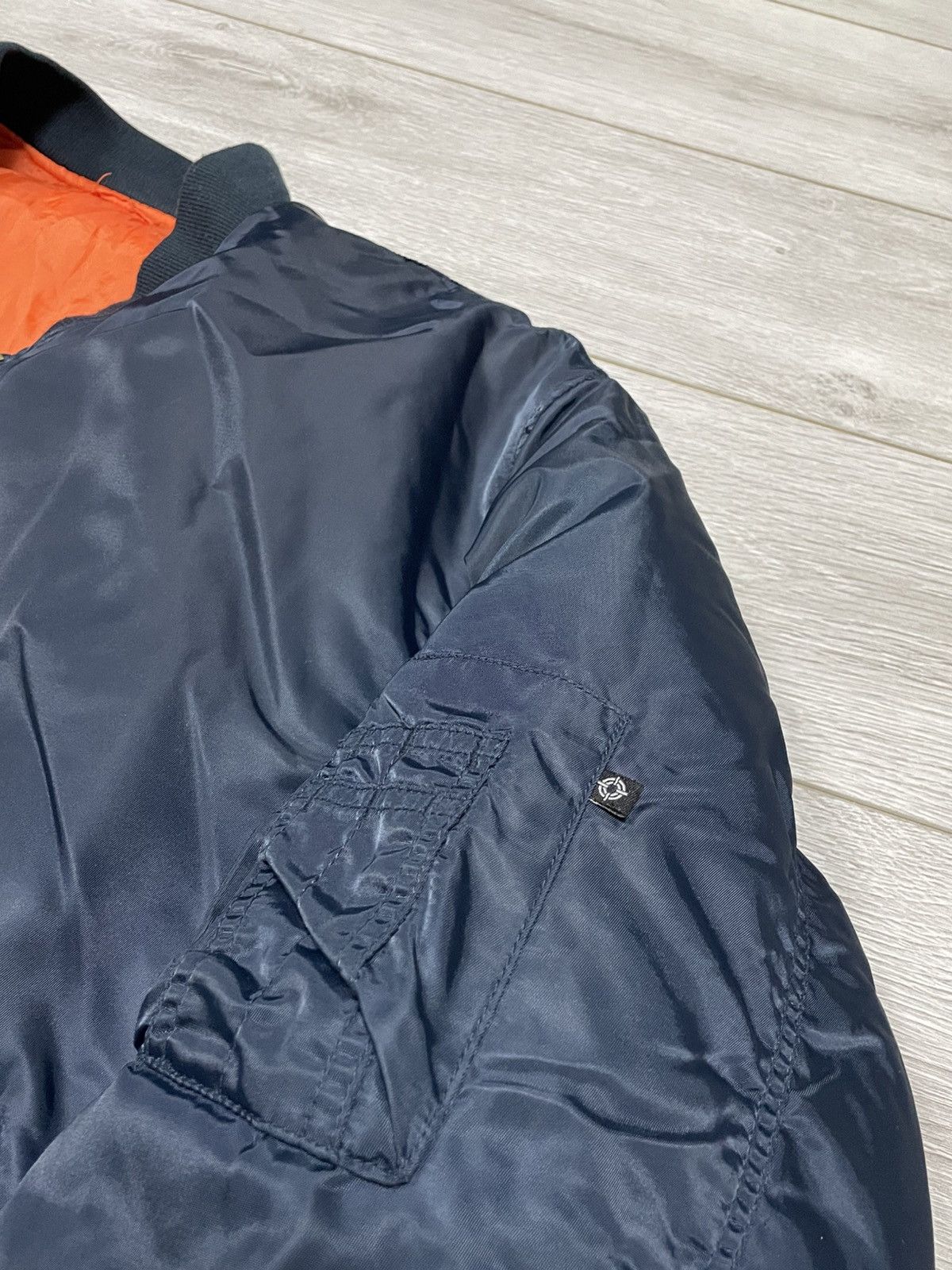 Vintage MA-1 fostex Bomber Flying man vintage zip nylon jacket Size US XL / EU 56 / 4 - 3 Thumbnail