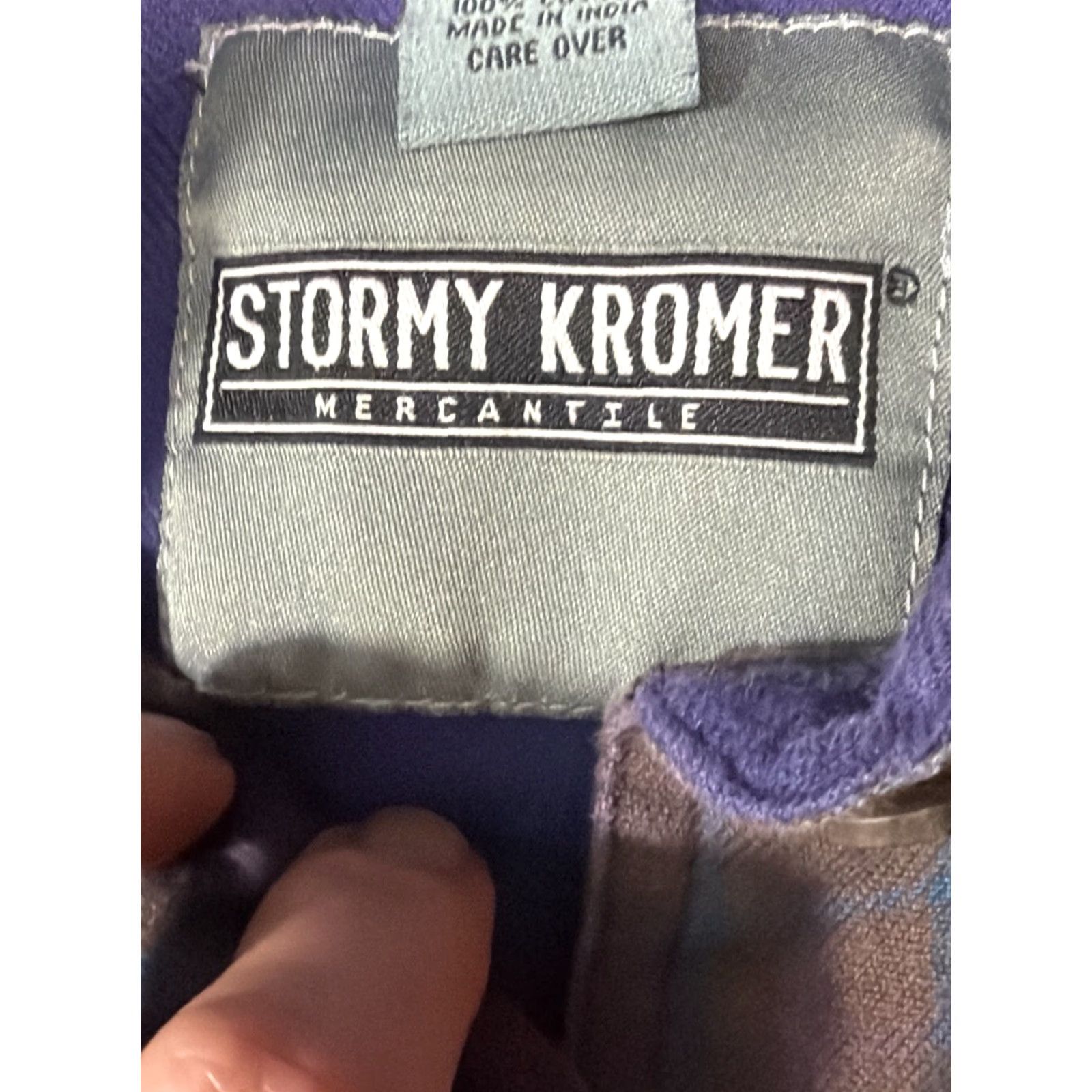 Vintage Stormy Kromer Shirt Plaid Purple Brown Flannel Long Sleeve Button Pockets Womens Size S / US 4 / IT 40 - 2 Thumbnail