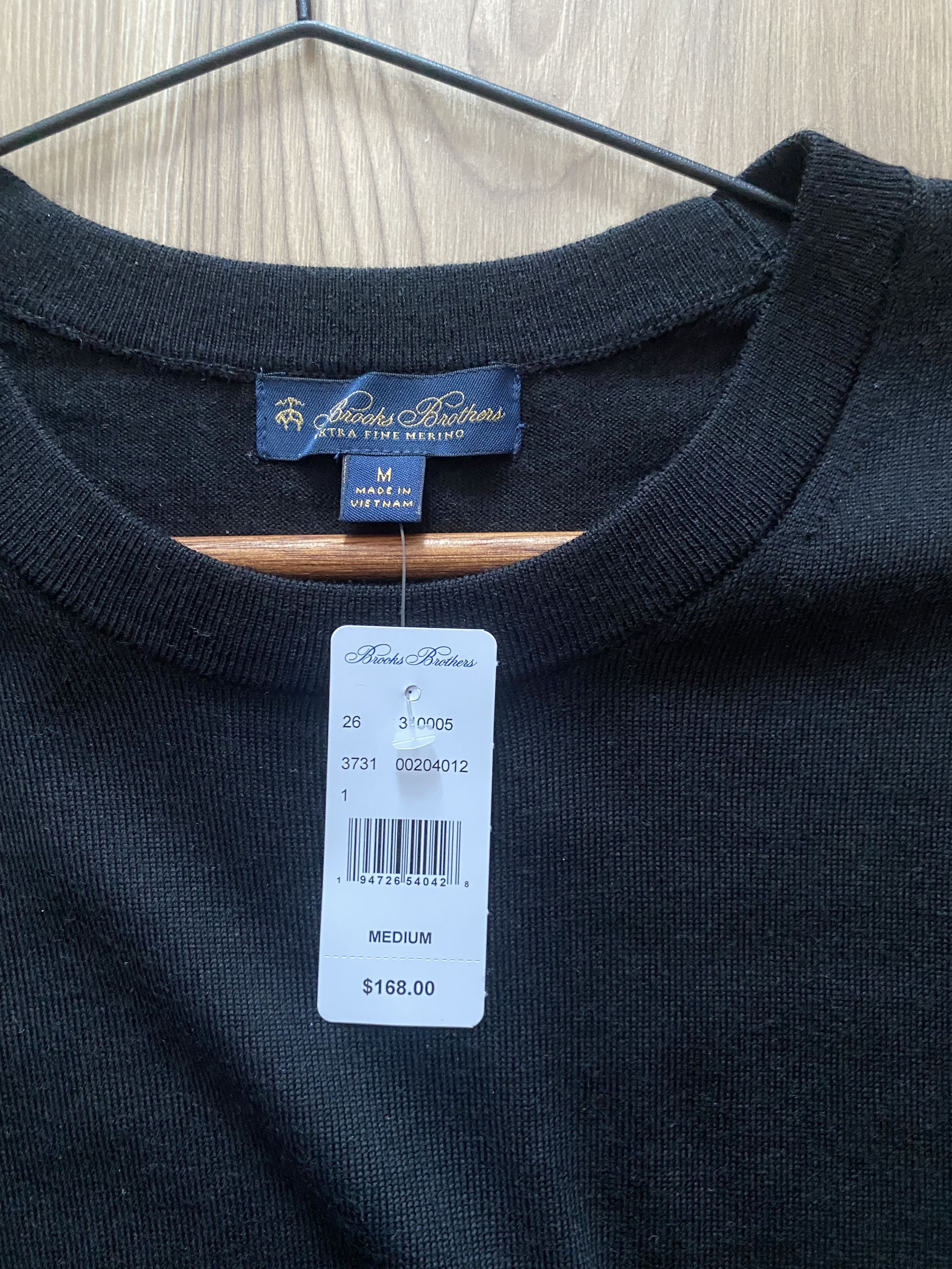 Brooks Brothers Brooks Brothers Extra Fine Merino Wool Crewneck Sweater NWT Size US M / EU 48-50 / 2 - 2 Thumbnail