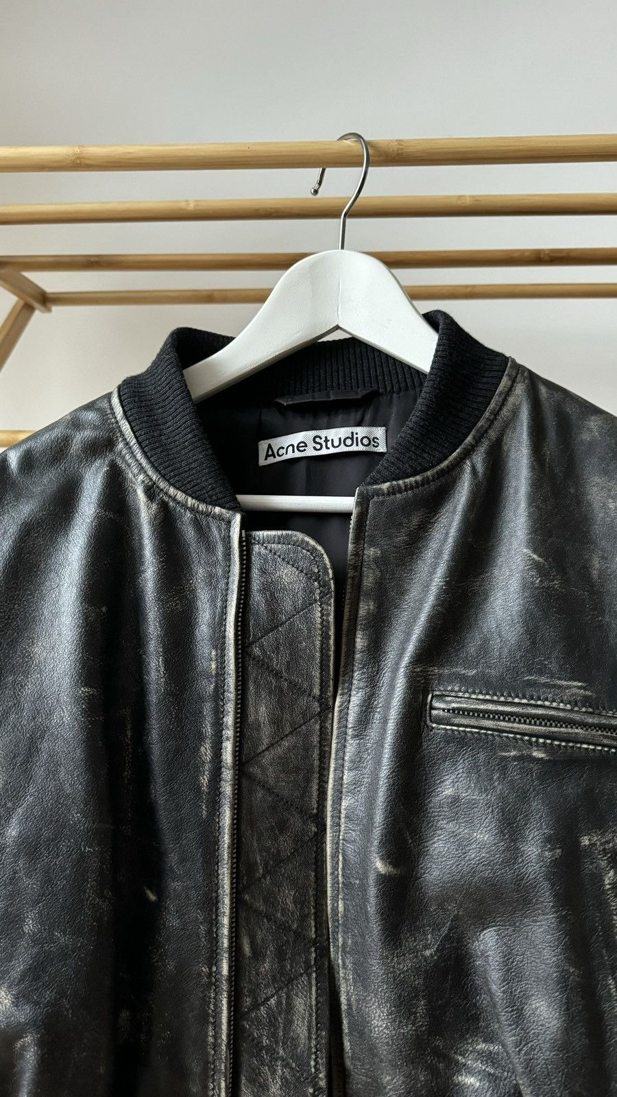 Acne Studios Acne Studios Leather Bomber Size L / US 10 / IT 46 - 2 Thumbnail