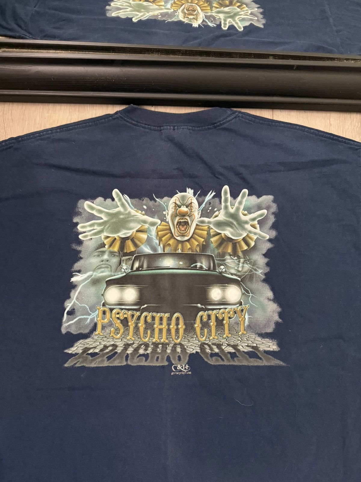 Born X Raised × Vintage Vintage / Y2K Chicano Clown Psycho City Shirt Size US XL / EU 56 / 4 - 2 Thumbnail