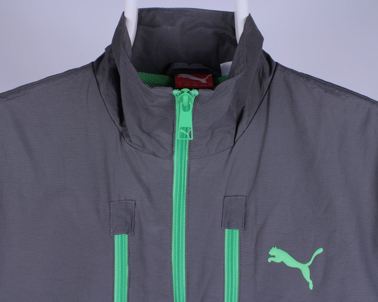 Puma × Vintage PUMA Vintage 4 Zip Pockets Front Gray Jacket Size US S / EU 44-46 / 1 - 4 Thumbnail