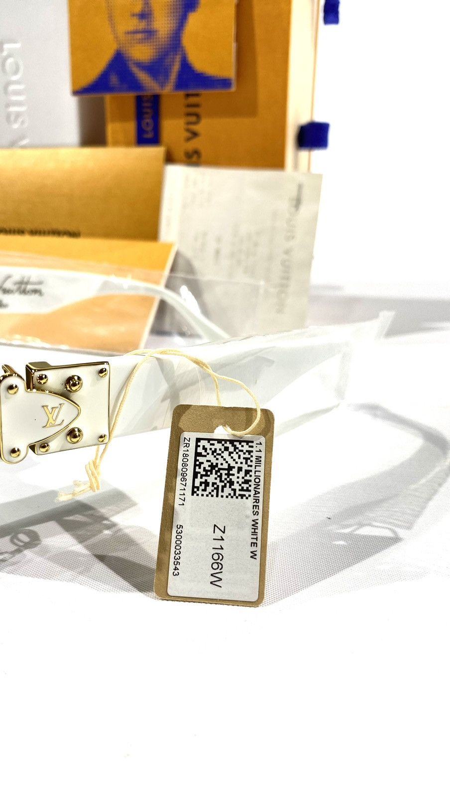 Louis Vuitton Louis Vuitton white Millionaire Sunglasses W by Virgil Abloh Size ONE SIZE - 2 Thumbnail