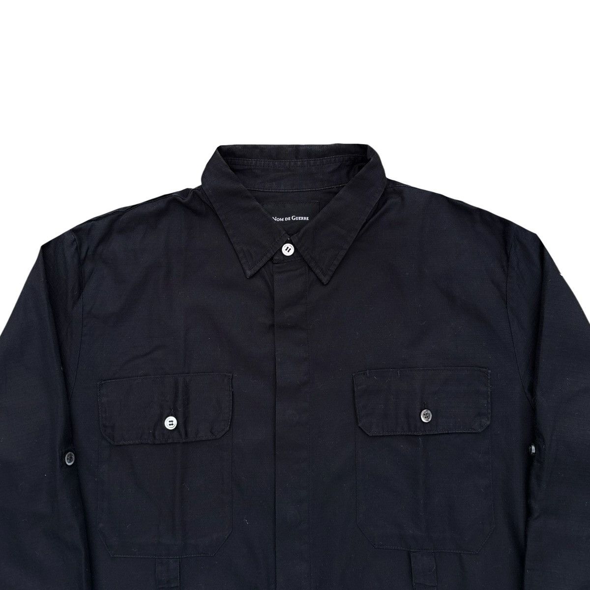 Barbour × Engineered Garments Nom de Guerre Black Work Shirt Size US S / EU 44-46 / 1 - 2 Thumbnail