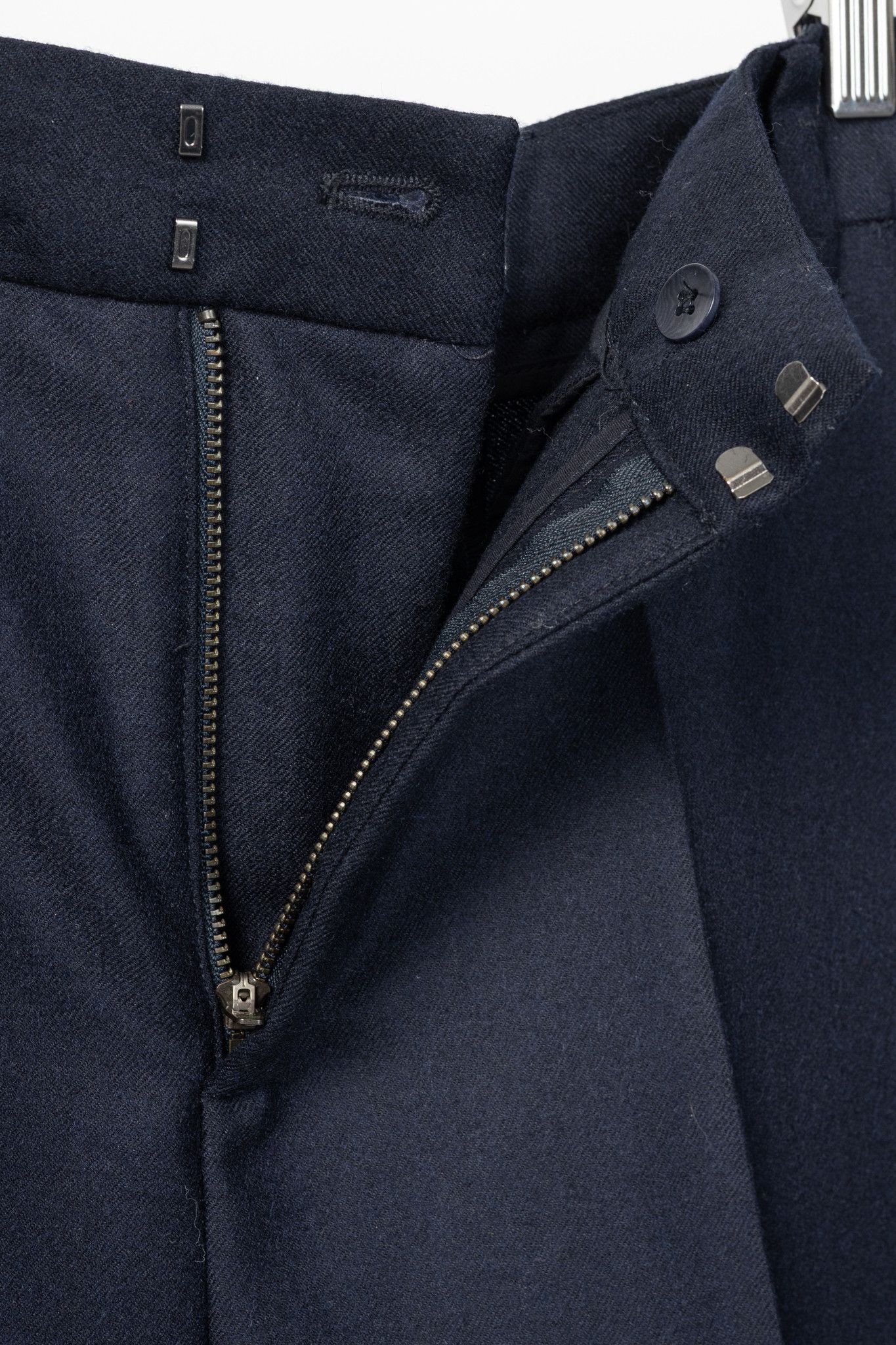 Tibi Tibi Murray Navy Superfine Wool Flannel Trouser Size 27" / US 4 / IT 40 - 7 Thumbnail