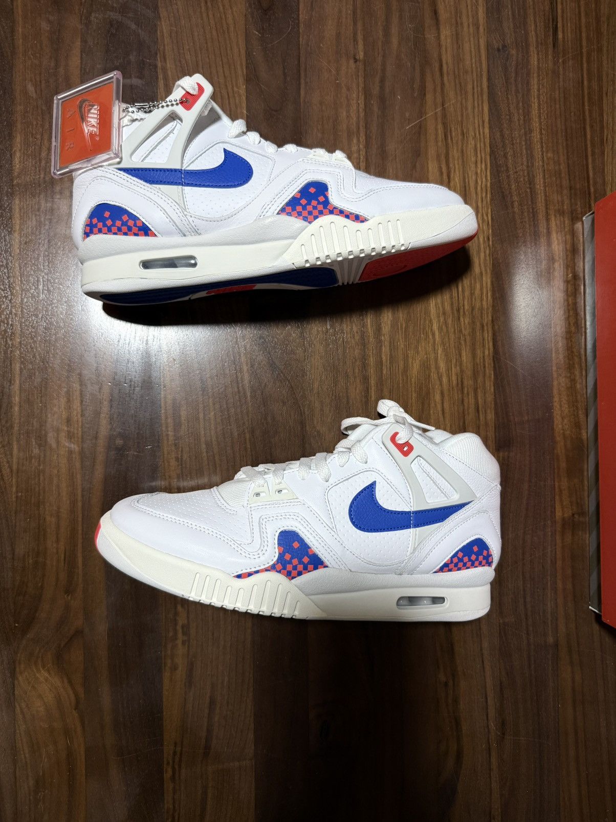 Nike Nike Air Tech Challenge 2 Pixel Court White/Crimson/Blue 11 Size US 11 / EU 44 - 2 Thumbnail