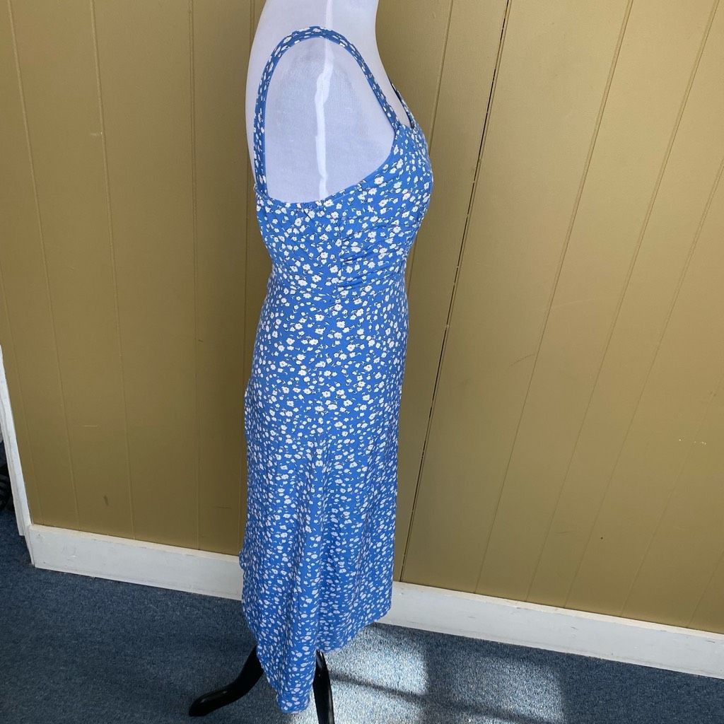 Other Women XS floral print tank top strap fit and flare dress blu Size XS / US 0-2 / IT 36-38 - 7 Thumbnail