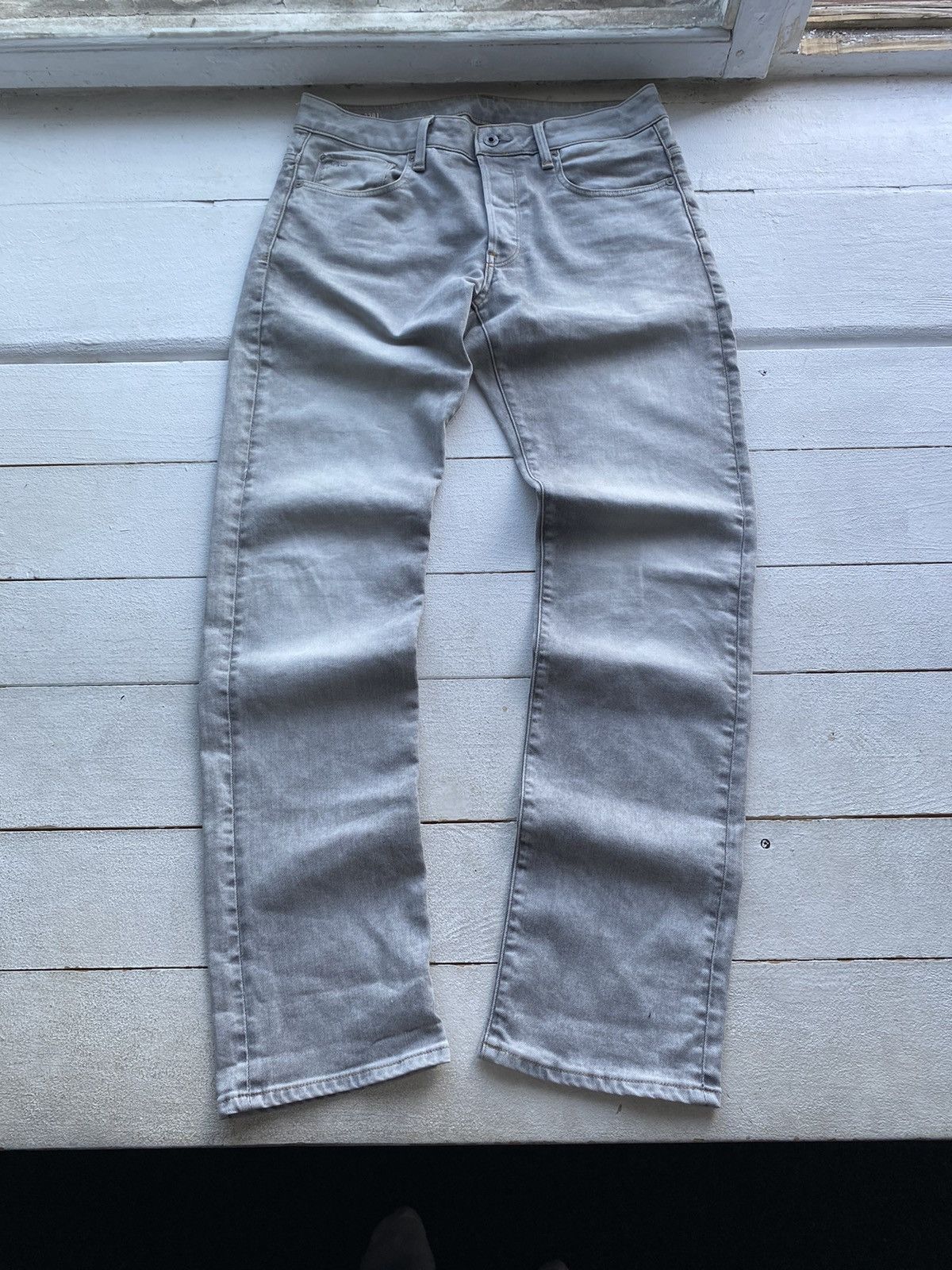 G-Star 🔗G Star Raw Gray Opium Punk 3301 Straight Jeans Relaxed Size US 32 / EU 48 - 2 Thumbnail