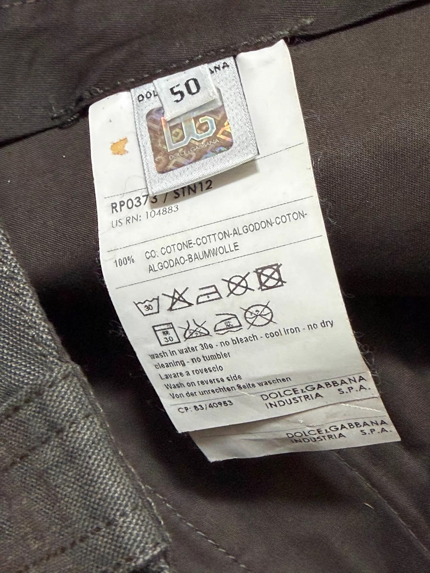 Dolce & Gabbana Dolce&Gabbana Slim Fit Cargo Pants Olive Green 50 Size US 34 / EU 50 - 7 Thumbnail
