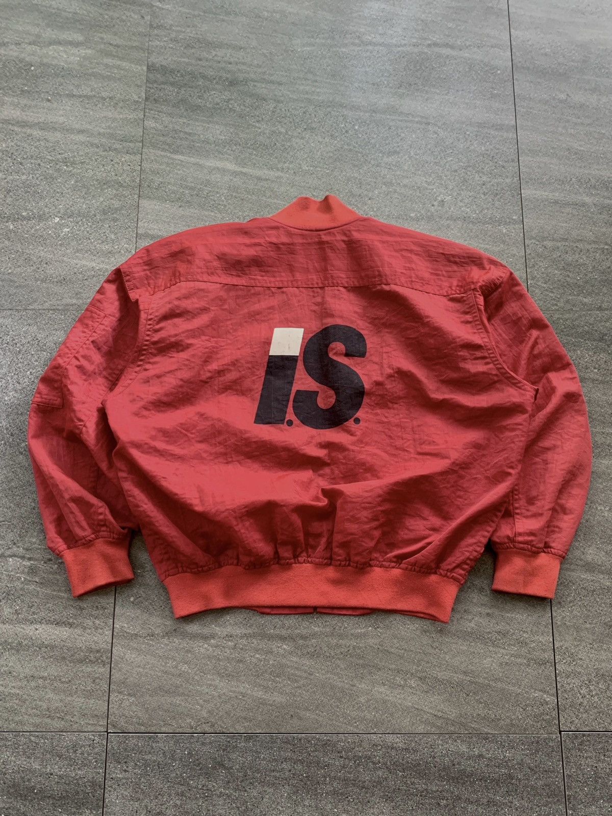 Issey Miyake 90s IS Logo Bomber Nylon Jacket Size US M / EU 48-50 / 2 - 1 Thumbnail