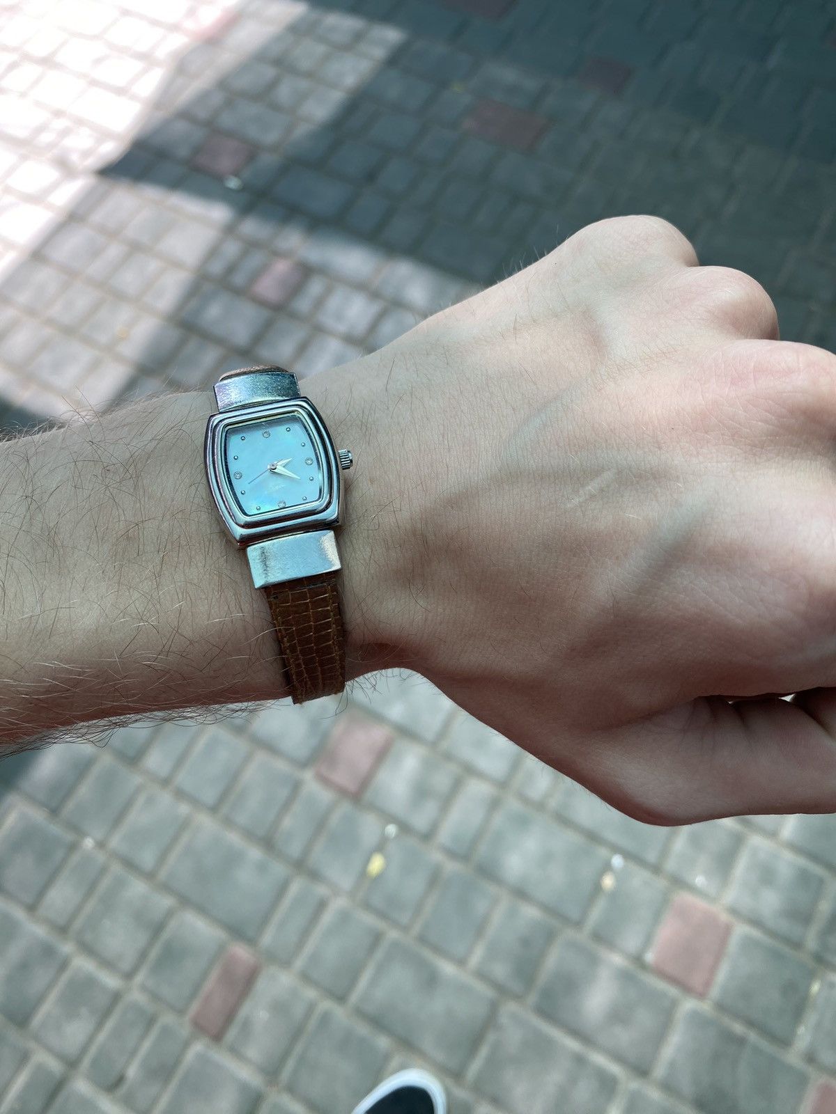 Japanese Brand Stylish Silver Watch - Leather Strap Elegance Size ONE SIZE - 11 Thumbnail
