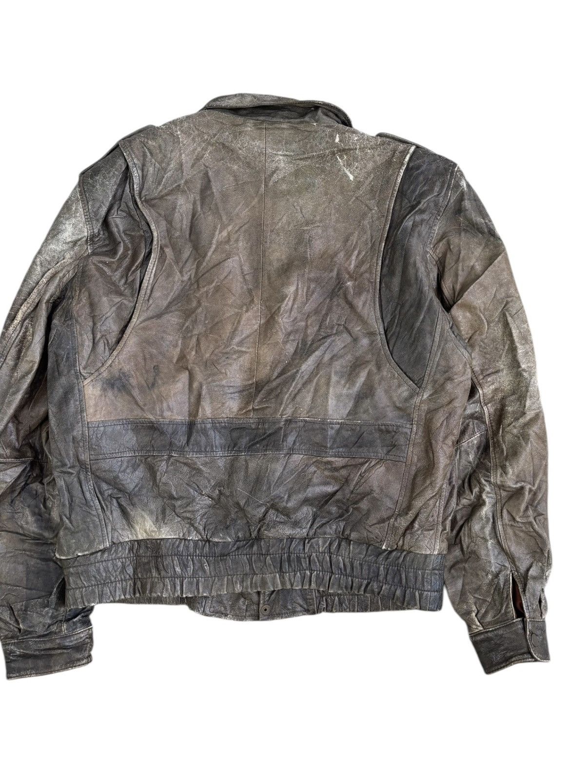 Issey Miyake 🔥VINTAGE BROWN LEATHER JACKET ISSEY MIYAKE INSPIRED DESIGN Size US L / EU 52-54 / 3 - 8 Thumbnail