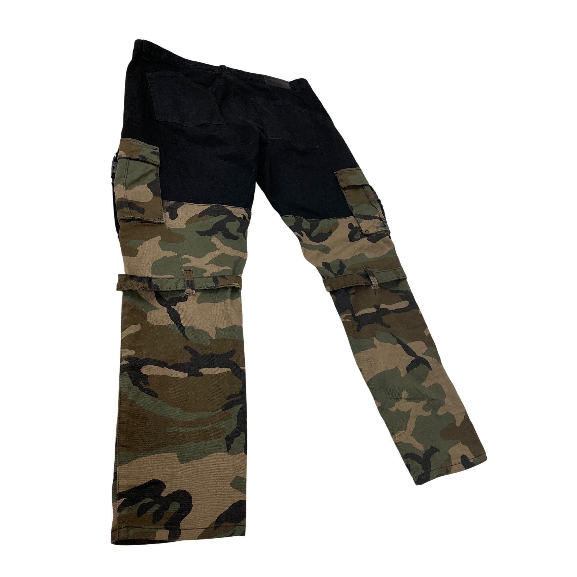Other Kloud 9 Mens Black Camo Cargo Jeans Pants Size 40x32 SKU 854 Size US 40 / EU 56 - 16 Thumbnail