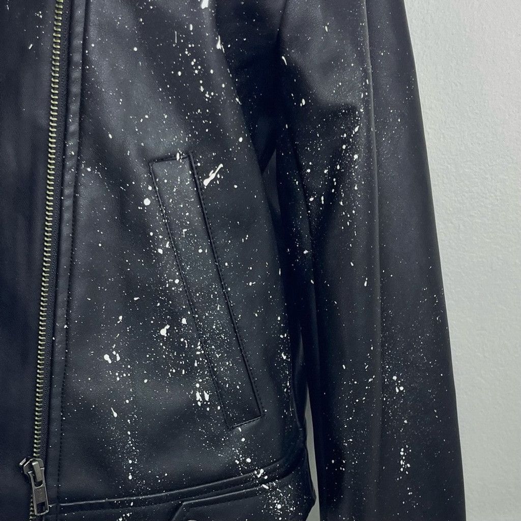 Other BROWNY STANDARD Women’s Motorcycle Jacket Paint Sequin S Size M / US 6-8 / IT 42-44 - 4 Thumbnail